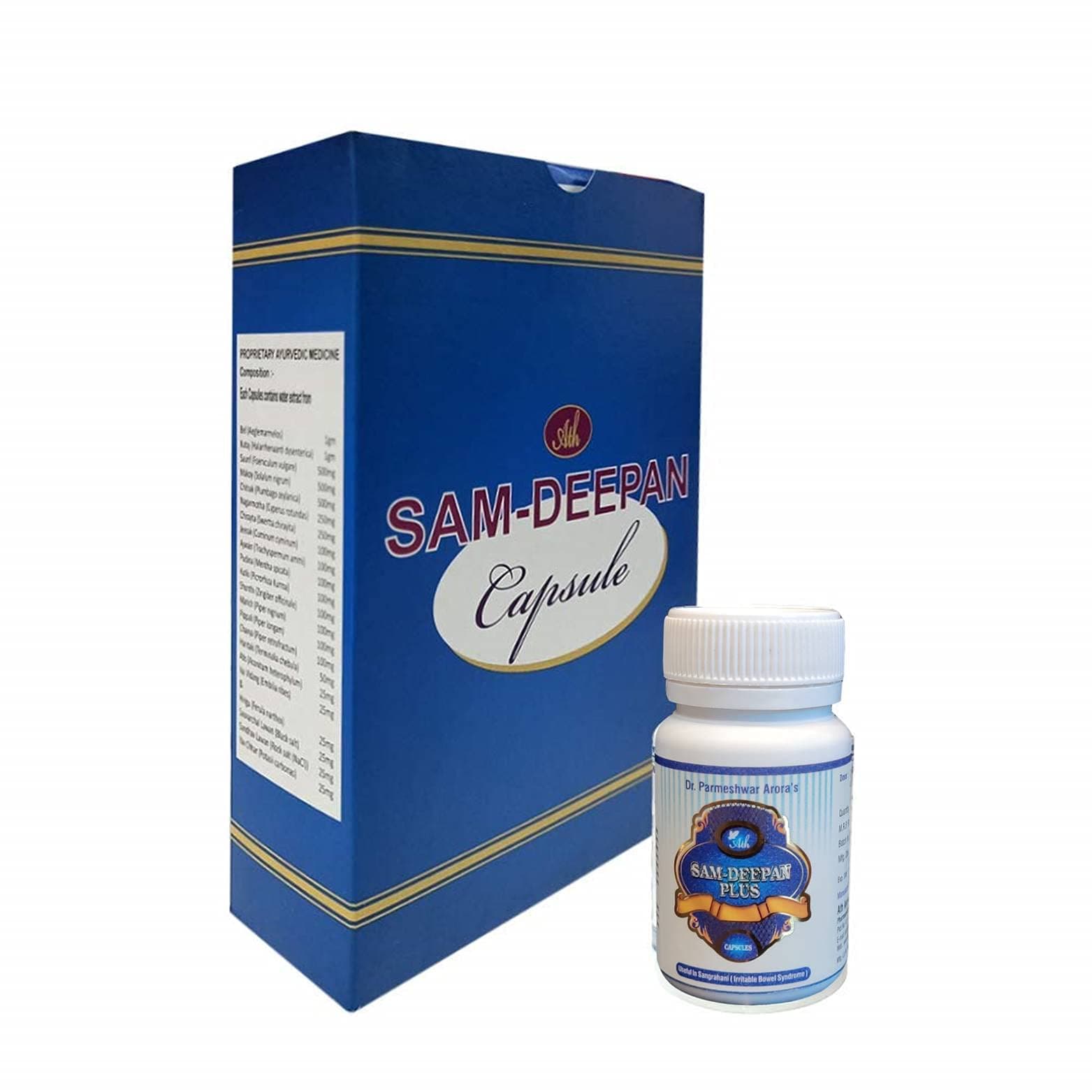 Ath Ayurdhamah Samdeepan Capsules For All Digestion Problems, Ayurvedic Herbal Solution For Better Digestion (1 month Pack)