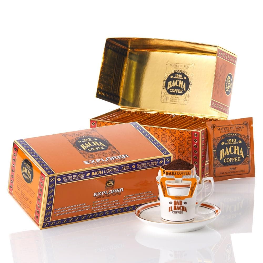 Assorted EXPLORER Coffee Taster, 100% Arabica Beans, x25 Individually Wrapped Single Serve Filter Bags