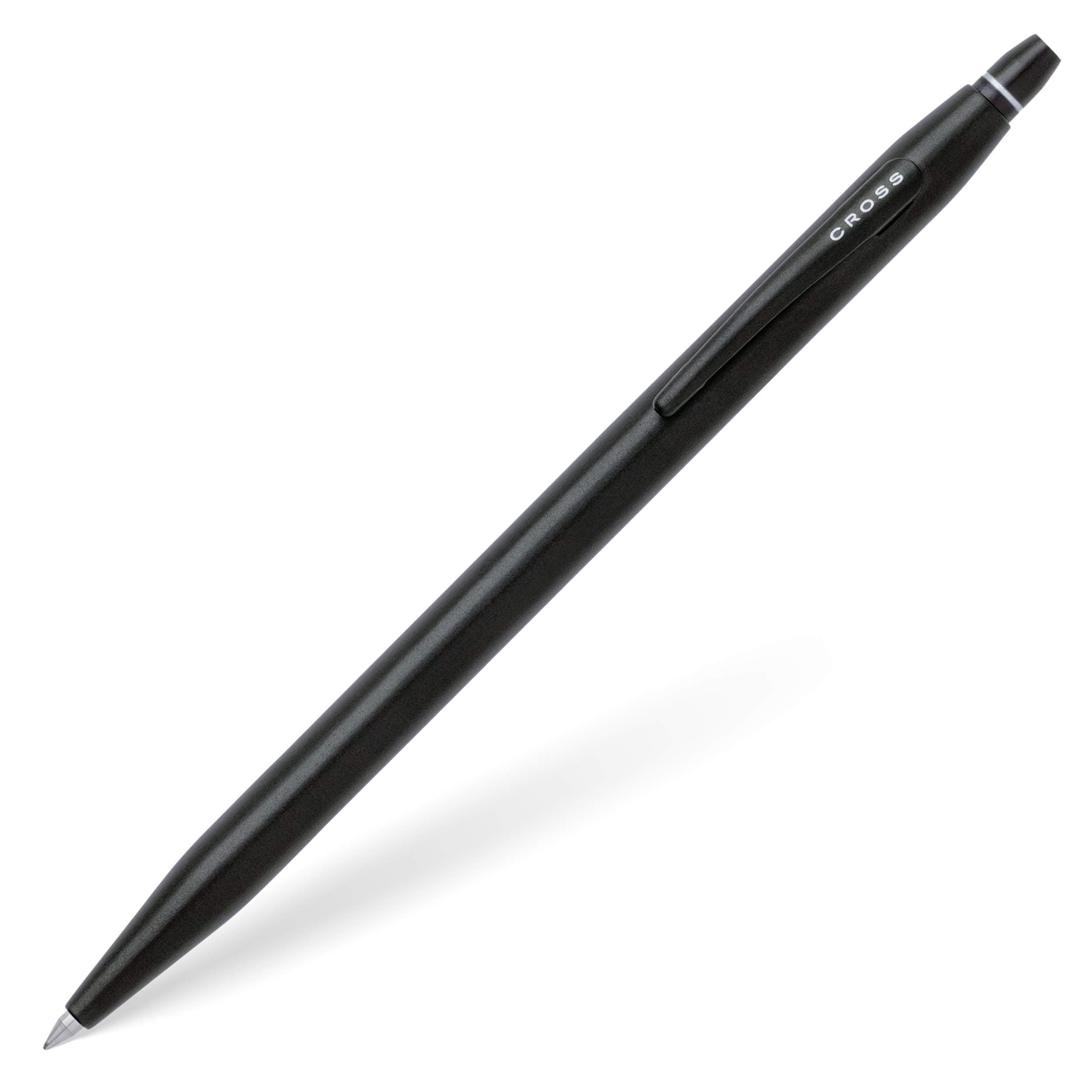 Click Slim Ball Pen - Black and Silver