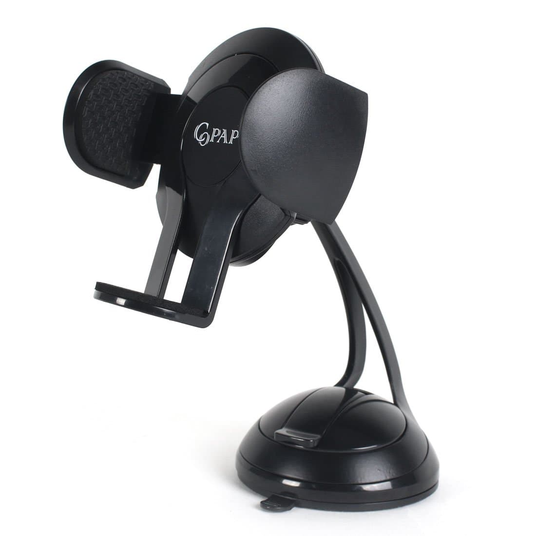 Copap Car Phone Holder Black Car Mount Windshield/Dashboard Easy to Install One Touch Release for iPhone Xs XS Max X 8 8 Plus Samsung Galaxy S10 E S9 S8 LG Nexus and More