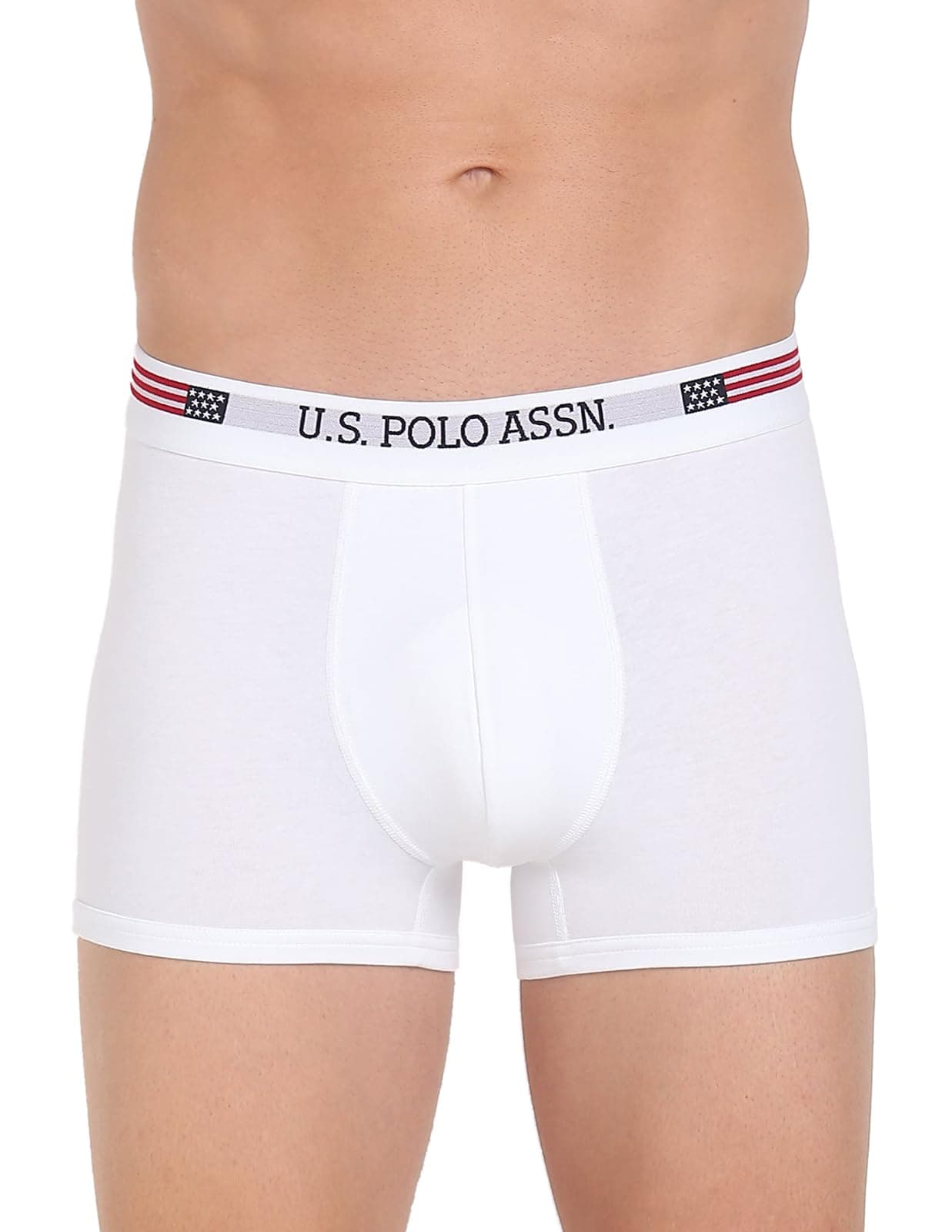 Mens Solid Cotton Mid Rise Trunks - Pack of 1