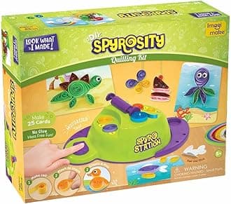 Spyrosity Explore Quilling Craft Kit | Arts and Crafts for Kids Ages 6-8 | Girls Toys Age 6-8 | Paper Crafts for Kids Ages 4-8 | Birthday Gifts for 5 Year Old Boys & Girls