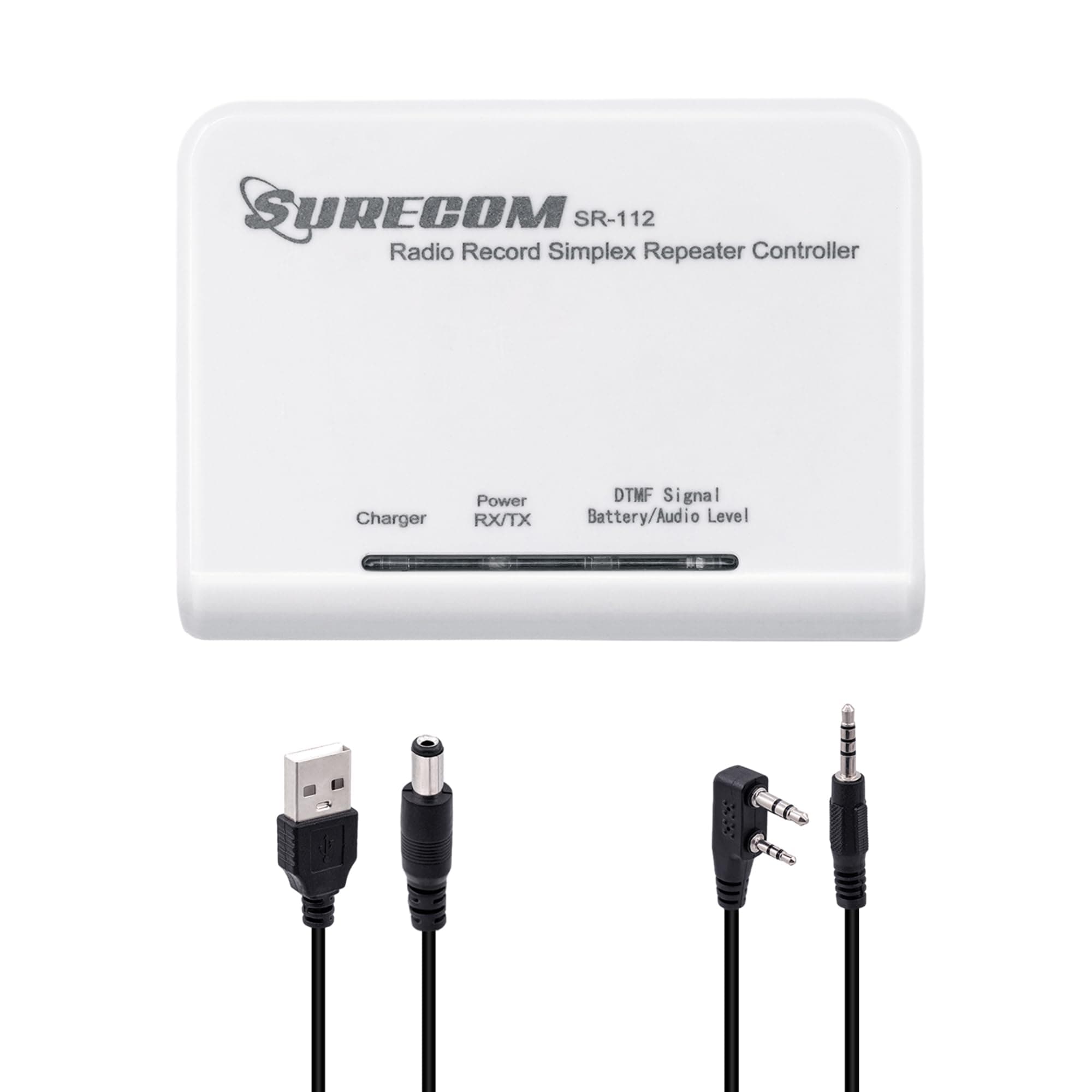 Surecom SR-112 Cross Band Radio Simplex Repeater Controller with K Plug 46-K Cable for Kenwood PUXING WOUXUN QUANSHENG