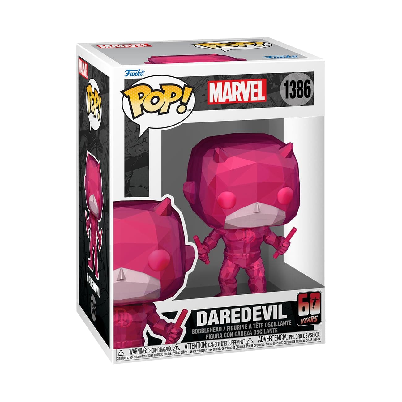 Pop Marvel: Daredevil 60th Anniversary - Daredevil - (Facet) - Marvel Comics - Collectable Vinyl Figure - Gift Idea - Official Merchandise - Toys for Kids & Adults - Superheroes Fans