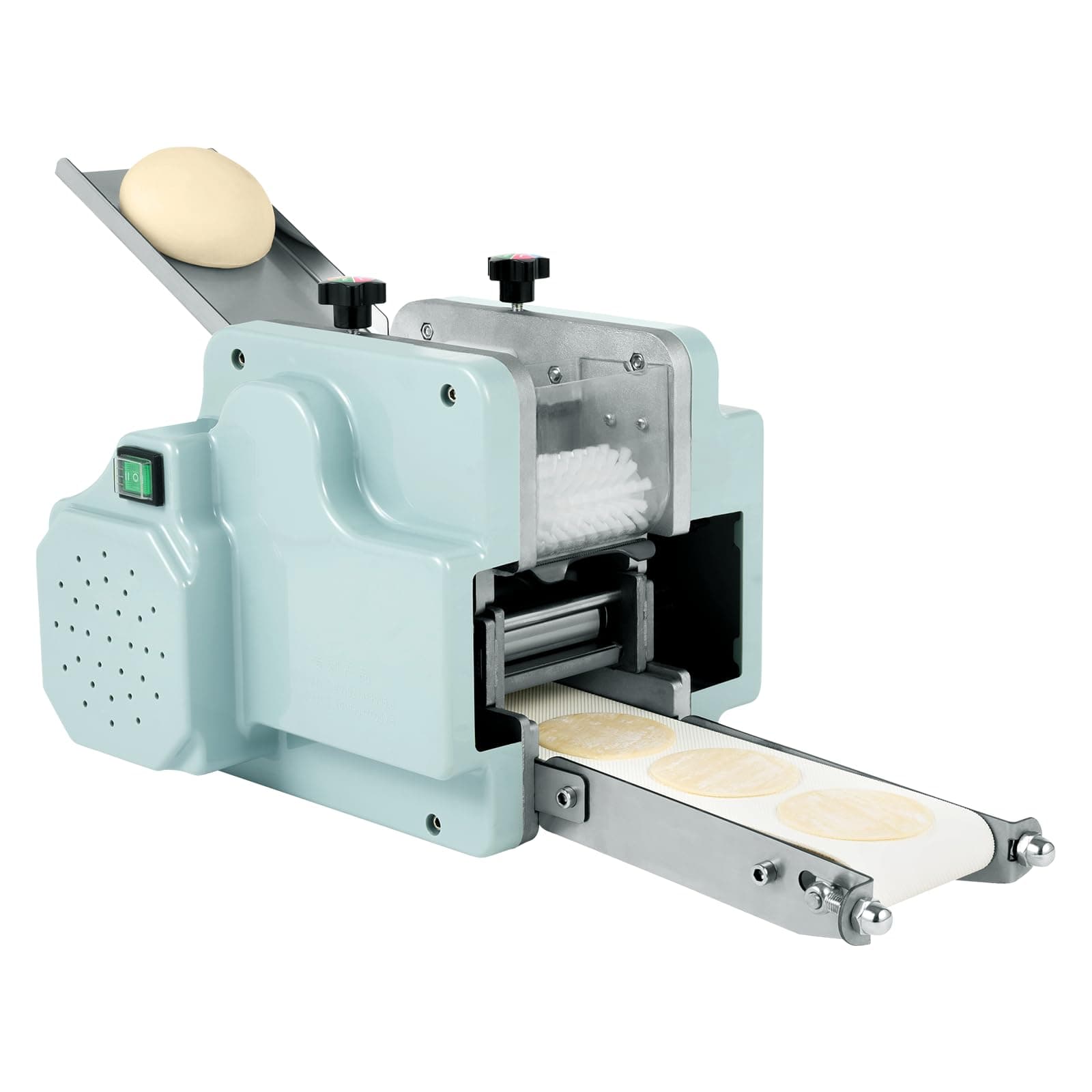 Automatic Dumpling Maker Machine, 140W Electric Dumpling Skin Machine with 8cm Round Shaped Mold, 50-60 Pieces/min Dumpling Wrapper Maker Press for Home Kitchen Restaurant 110V