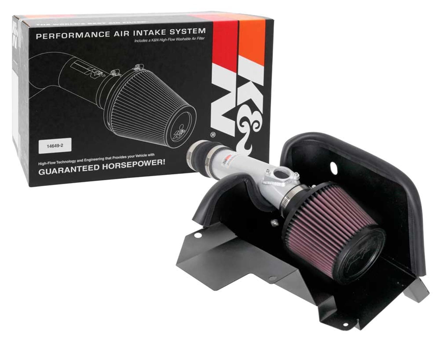 K&N Cold Air Intake System: High-Flow Air Filter, Increase Performance & Acceleration: Compatible with 2018-2022 Honda: Accord, 69-1507TS