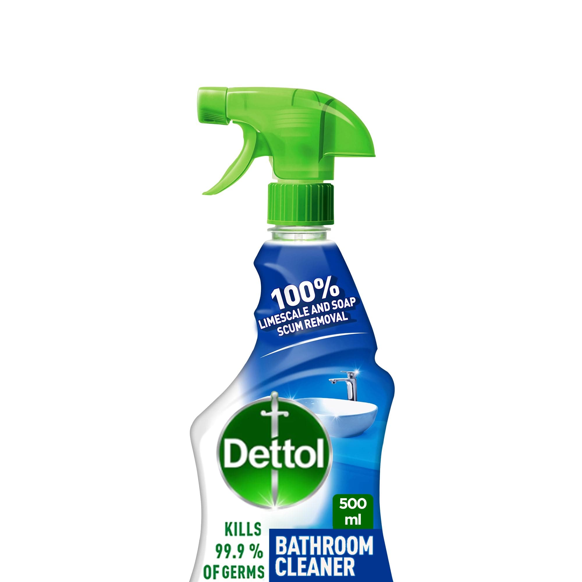 Dettol Bathroom Cleaner Spray Bottle, 500ml