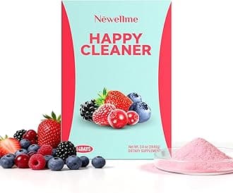 Happy Cleaner Superfood Powder | Digestive & Gut Health, Prebiotics & Probiotics for Women & Men, Support for Bloating & Regularity, Vegan Sugar-Free, Berry Flavor, 14 Sachets