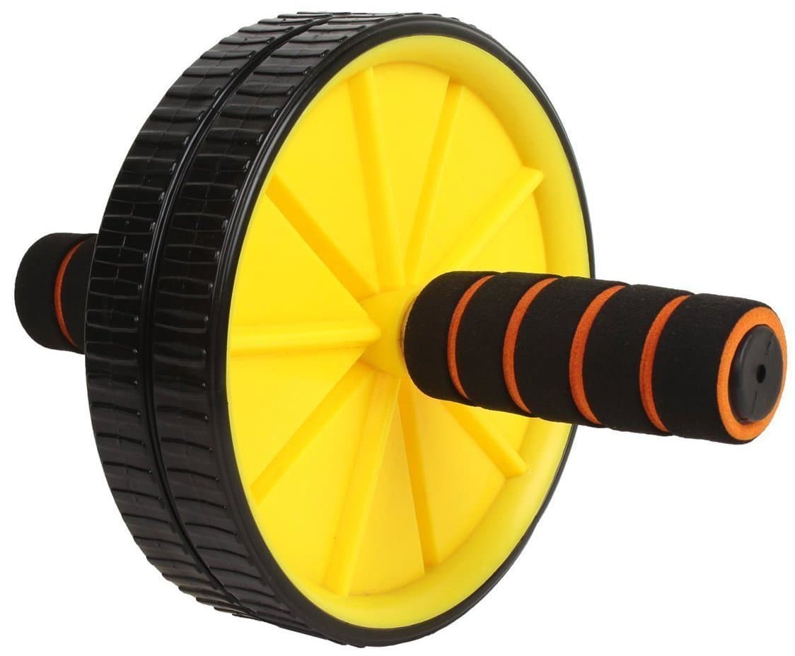 Kabacha Abs Wheel Roller Abdominal Exerciser Exercise Workout Equipment for Home Gym with Knee Mat