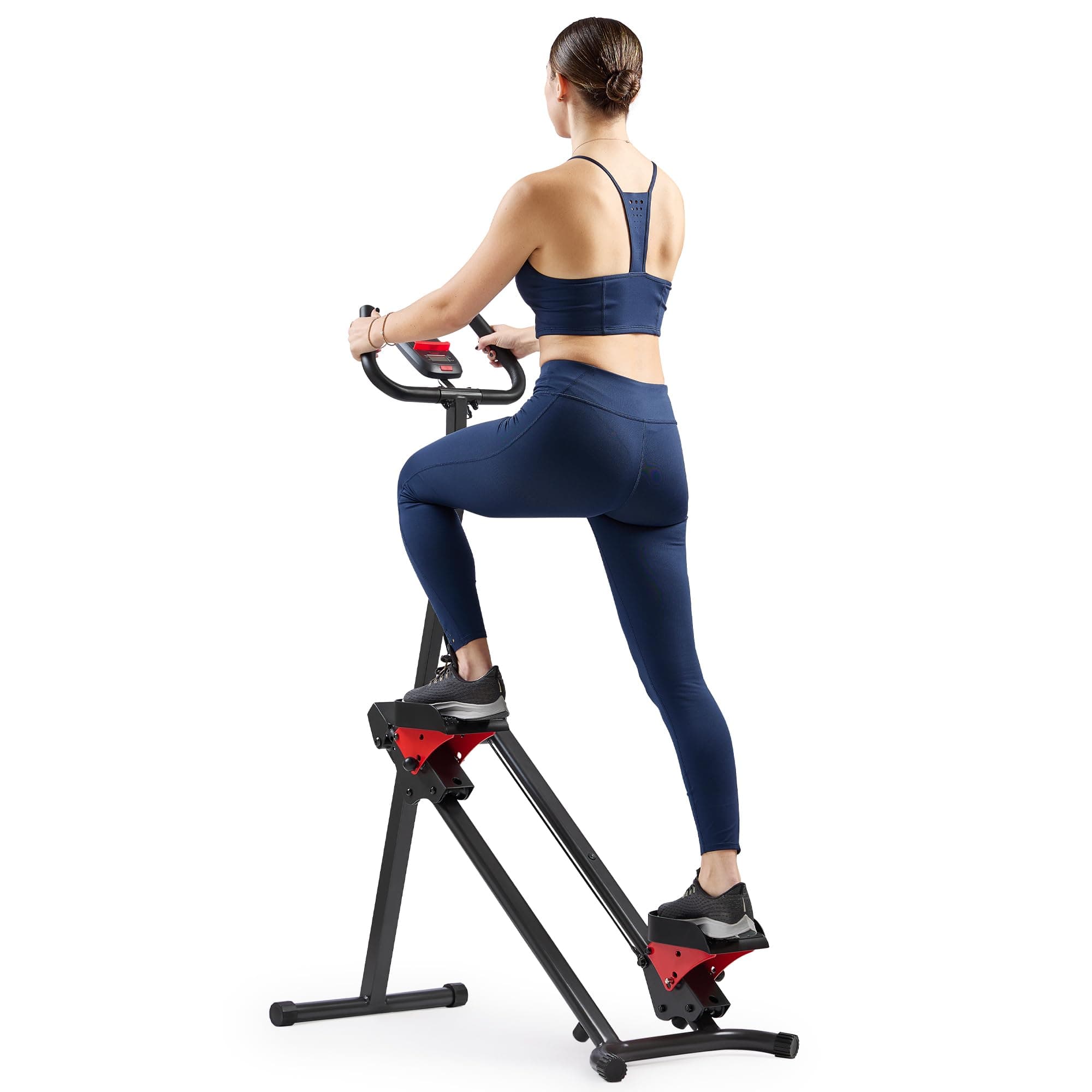 Sunny Health & Fitness Smart Foldable Cardio Stair Stepper, Vertical Climber Exercise Machine for Home Workout, Extended Step Range, 330 lbs. Max Weight, Connection w/Free SunnyFit App – SF-S024035