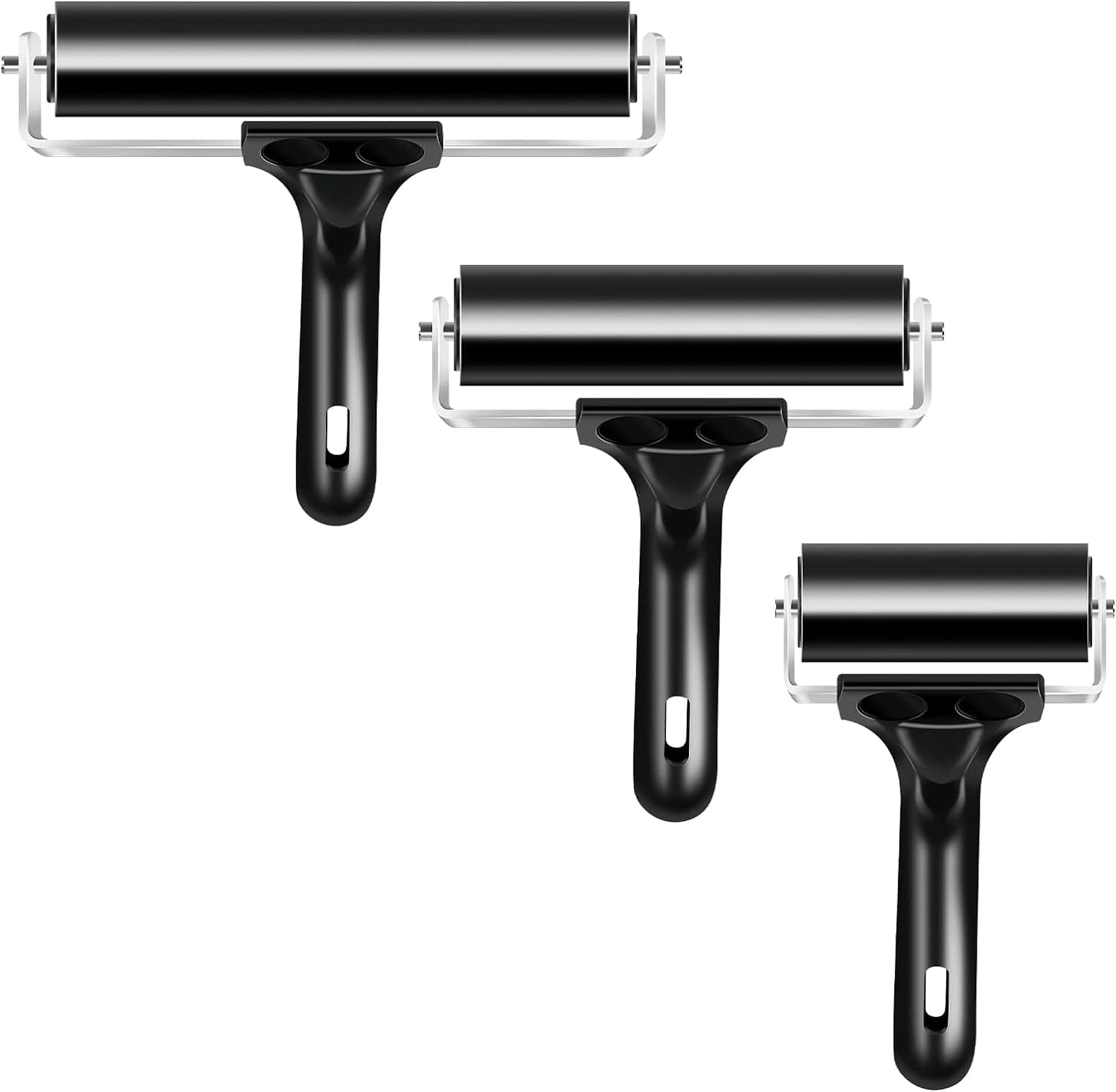 - Soft Rubber Brayer Rollers for Crafting Brayer Rollers for Printmaking Brayer Tool Paint Brush Ink Applicator Art Craft Oil Painting Tool 3 Pack (2.4 inch,4 inch,5.9 inch)