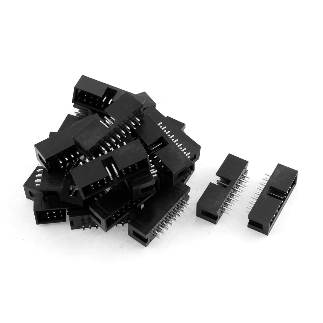uxcell 24pcs 2x8 16-Pin Straight Box Header Connector IDC Male Sockets 2.54mm