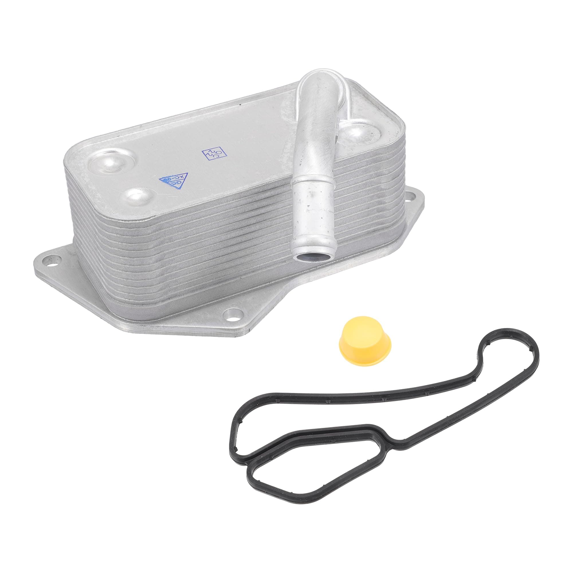 Engine Oil Cooler Kit Compatible for BMW X3 2011-2017, Durable Aluminum Alloy Silver Tone Transmission Oil Cooler with O-ring Seals