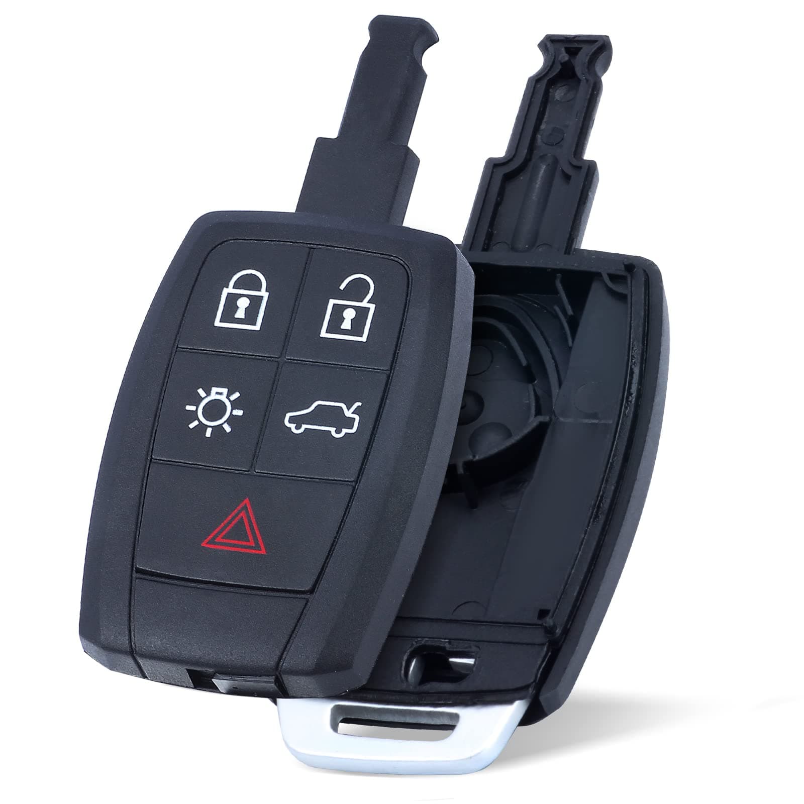 Keyless Entry Key Shell Case Replacement for Volvo C70 C30 S40 V50 5 Buttons KR55WK49259,Just a Key Case