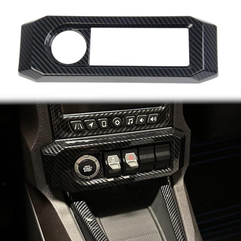 Carbon Fiber Central Control Adjustment Button Panel Cover Trim for Polaris Slingshot 2020-2022