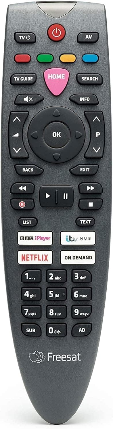 REMOTE CONTROL for FREESAT 4K ARRIS MODELS UHD-X/UHD-4X-500GB / UHD-4X-1000GB / UHD-4X-2000GB Set top boxes