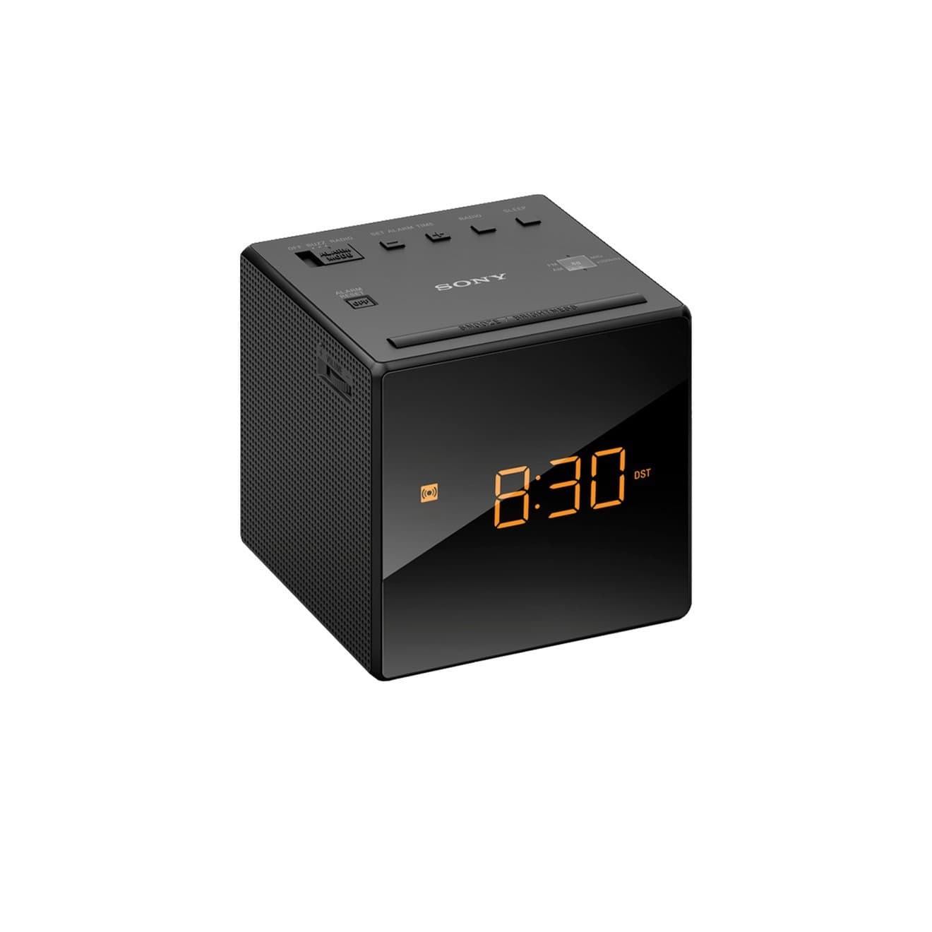 Clock Radio | Cube | AM/FM RadioTuner | Black