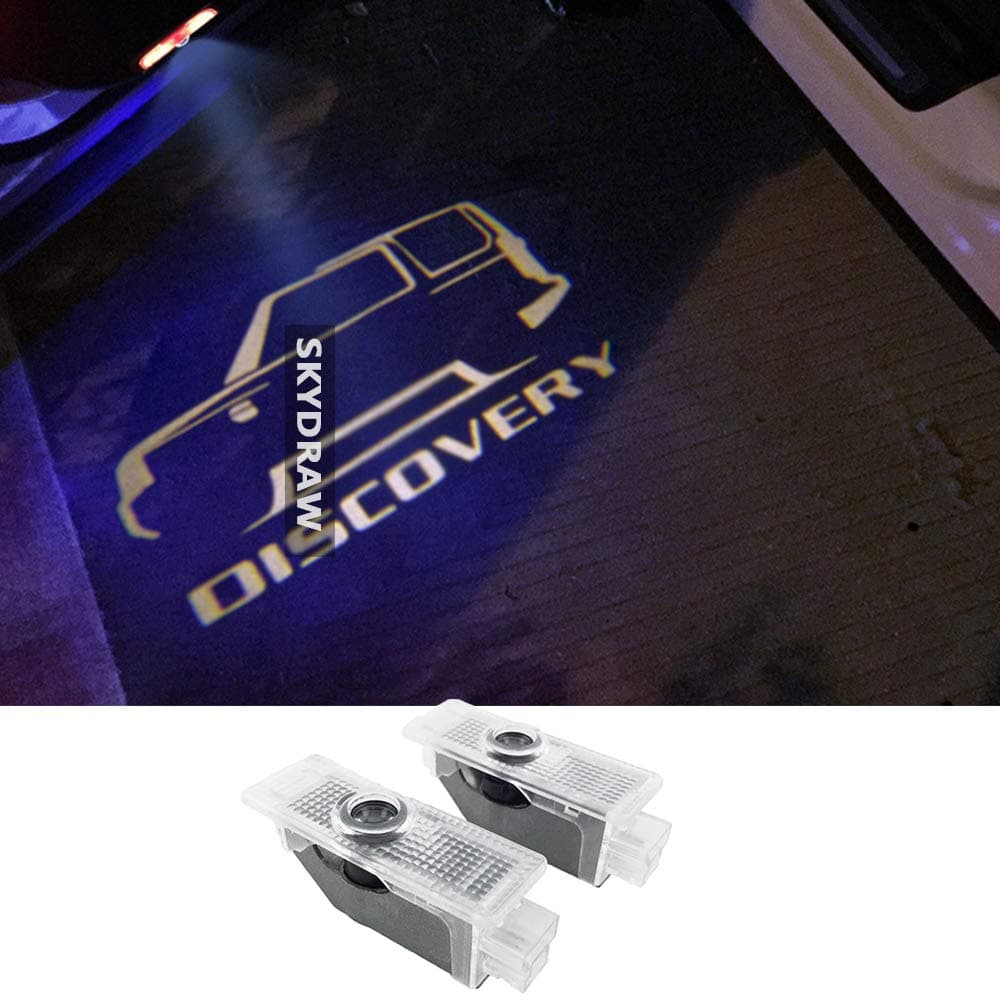 1 Pair For DISCOVERY 3 4 5 (2004-2021) LR3 LR4 L462 Car HD No Fading LED Door Welcome Light Warning Light Projector Ghost Shadow Light