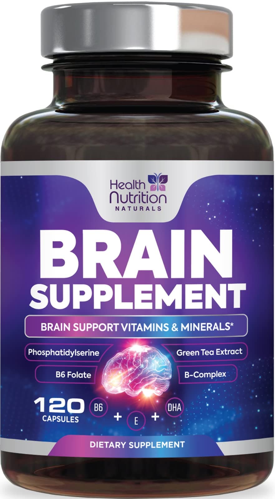 Brain Booster Supplement to Support Focus - Brain Supplement for Memory Support, Clarity, Energy and Concentration Support with, Bacopa Monnieri, and Phosphatidylserine - 120 Capsules