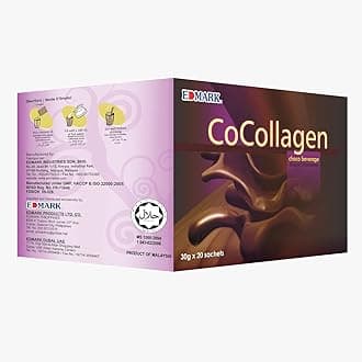 EDMARK COCOLLAGEN Flavored Powder | Marine Collagen w/ Natural Extracts | Supports Skin Elasticity, Hydration & Radiance | Nutrient-Rich Beverage for Daily Wellness, Glow & Beauty | 30g x 20 Sachets