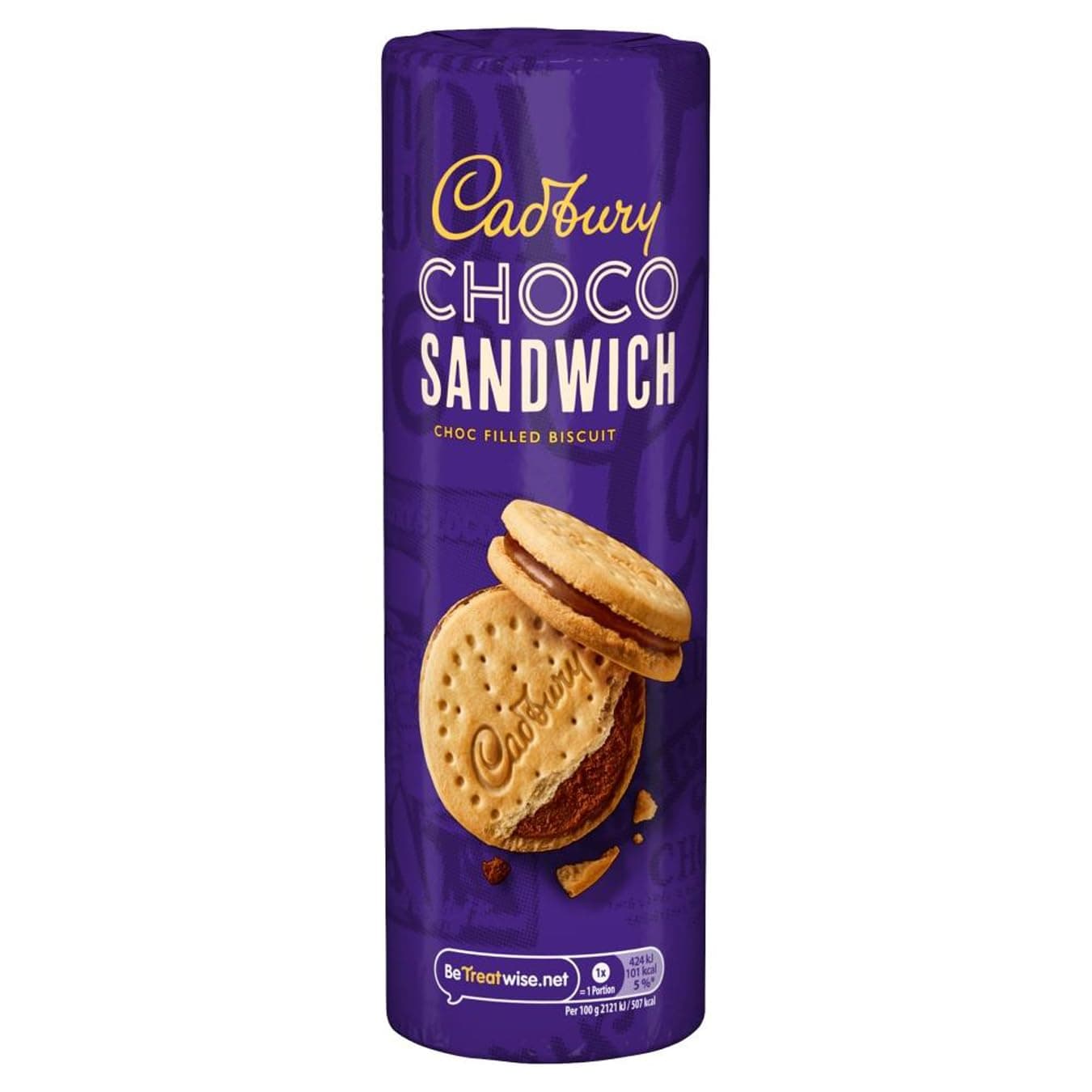 Cadbury Choco Sandwich Biscuit, Chocolate Filled Biscuits for Snacking, 260 g (Pack of 1)