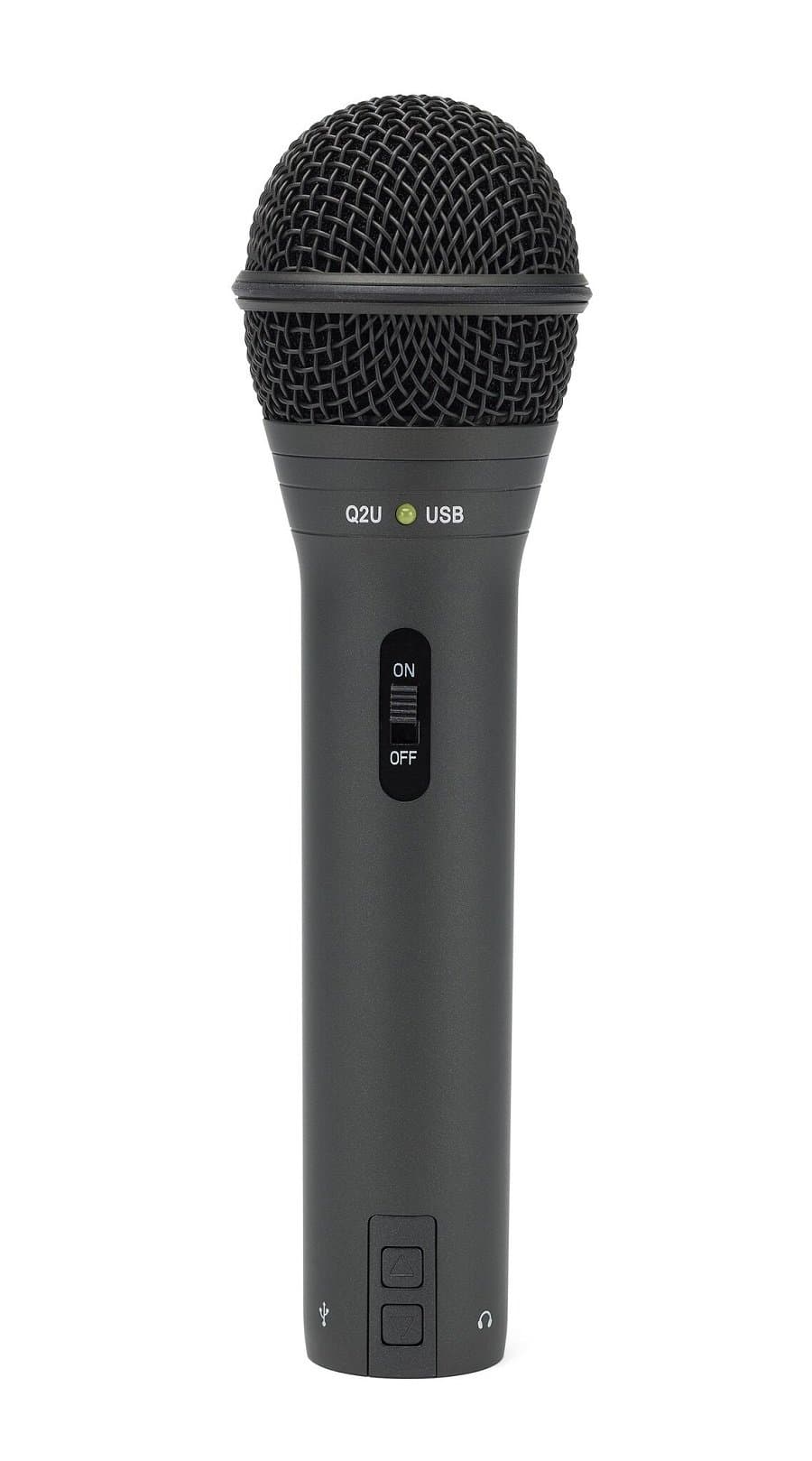 SAMSON Q2U USB/XLR Dynamic Microphone Recording and Podcasting Pack (Black)