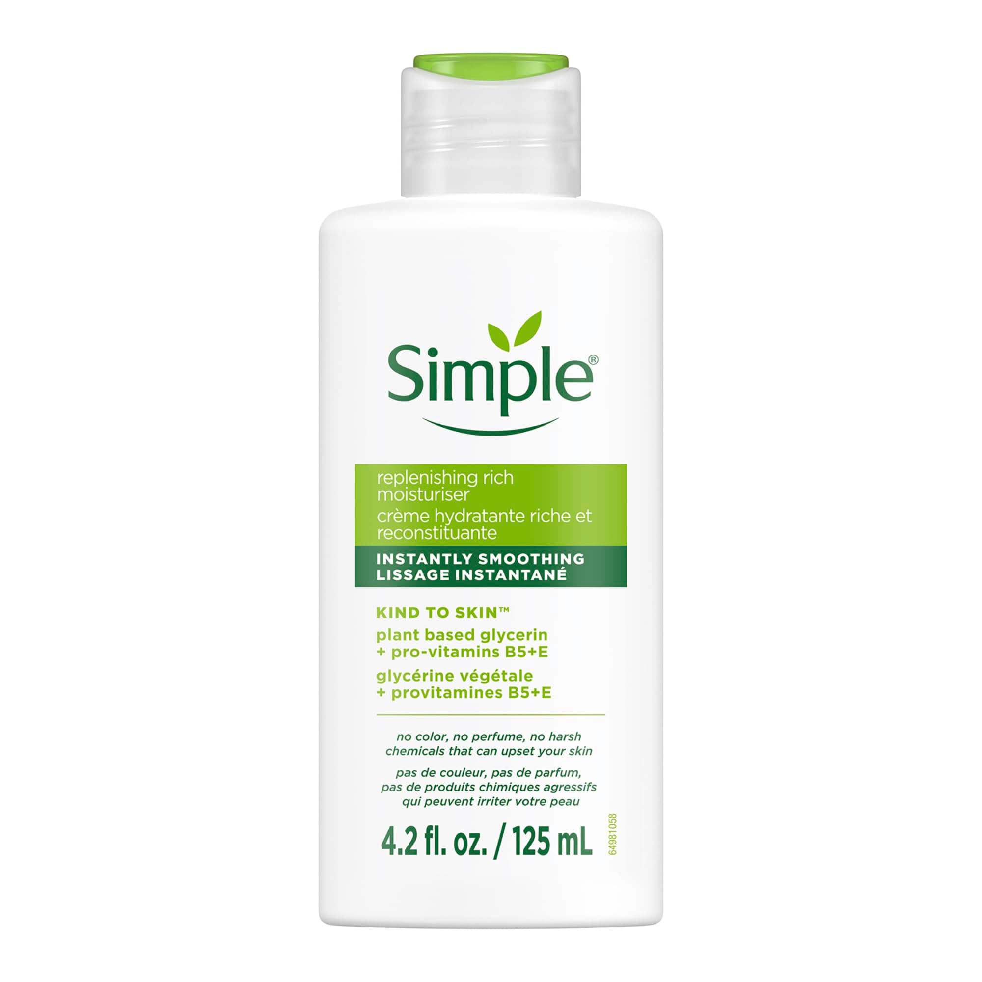 Simple's Replenishing Moisturizer for Hydration (Sensitive Skin) 4.2 Ounce