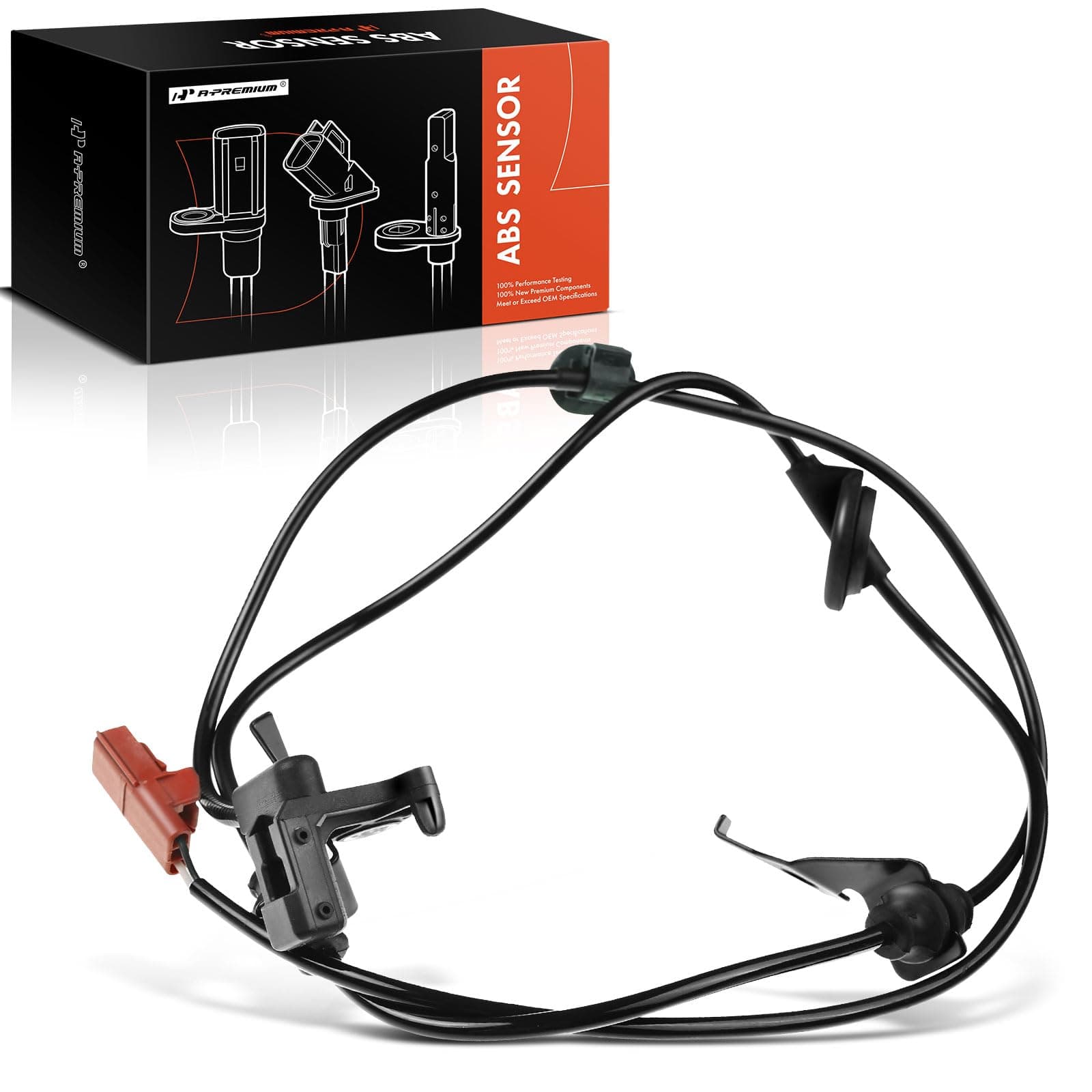 A-Premium ABS Wheel Speed Sensor Compatible with Ford Fusion Lincoln MKZ 2007-2012 Mercury Milan 2006-2011 FWD Rear Passenger Side