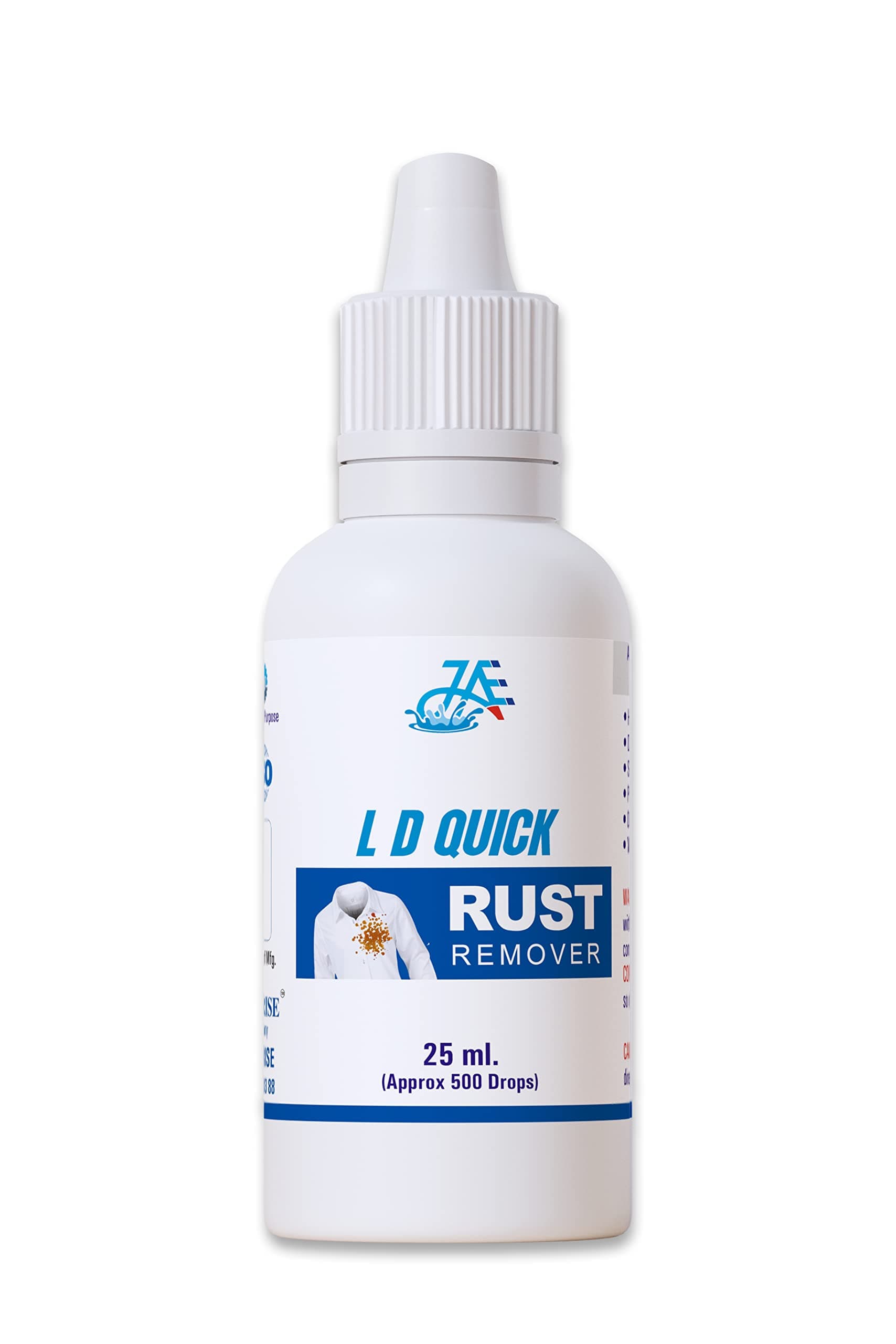 LD Quick Rust Stain Remove | Fabric Rust Stains Remover | Instant and Easy to Use | Kapde Se Jang Ke Daag Nikale | 25ml (Pack of 1)
