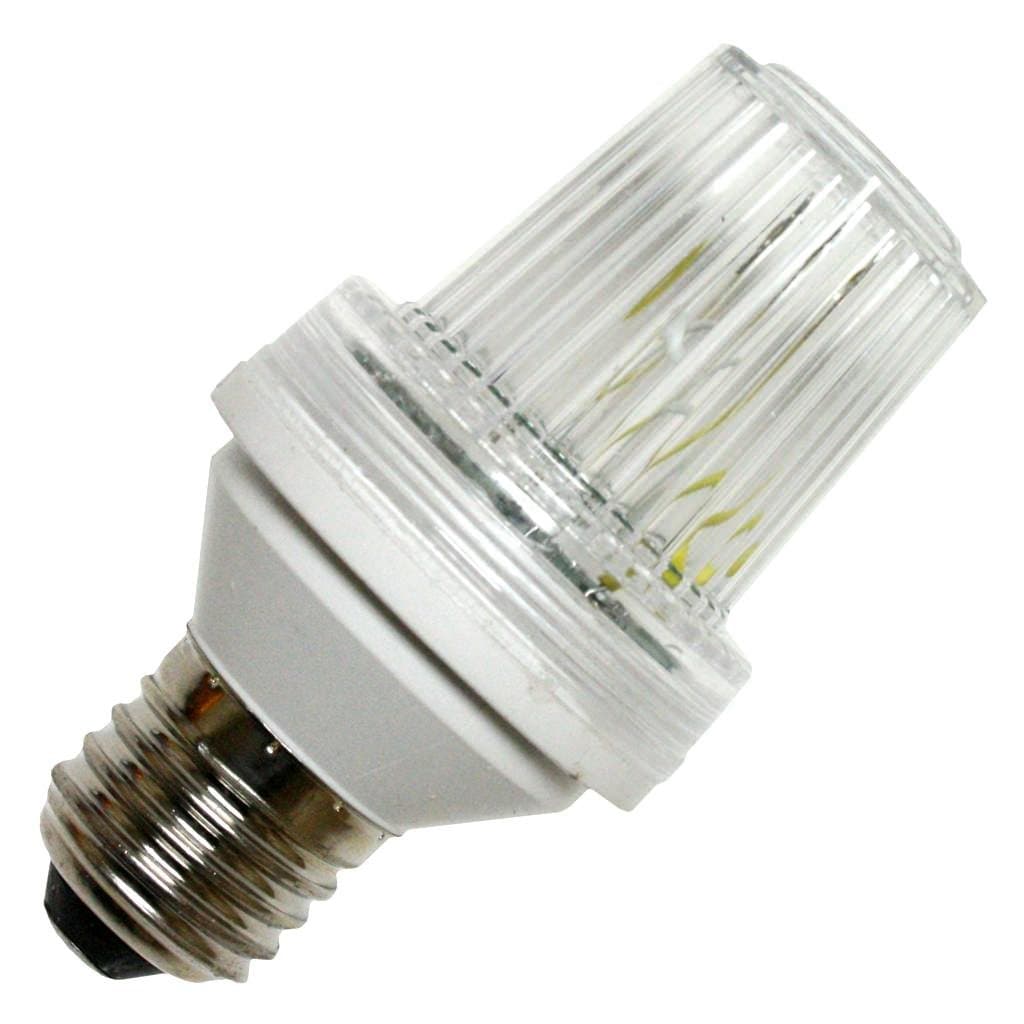 Medium Screw (E26) Base - Flat Top - Clear | Action Lighting Tower Strobe Light Bulb (22501)