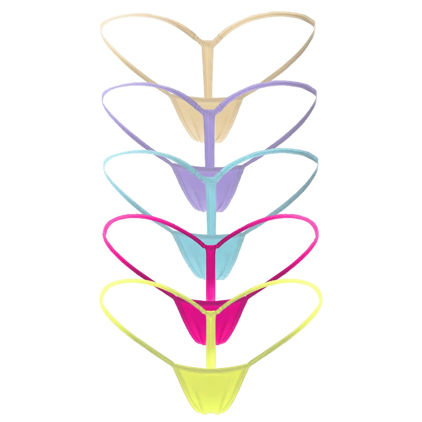 Mbotnee Women's G-Strings Micro Thongs Tiny Panties Underwear