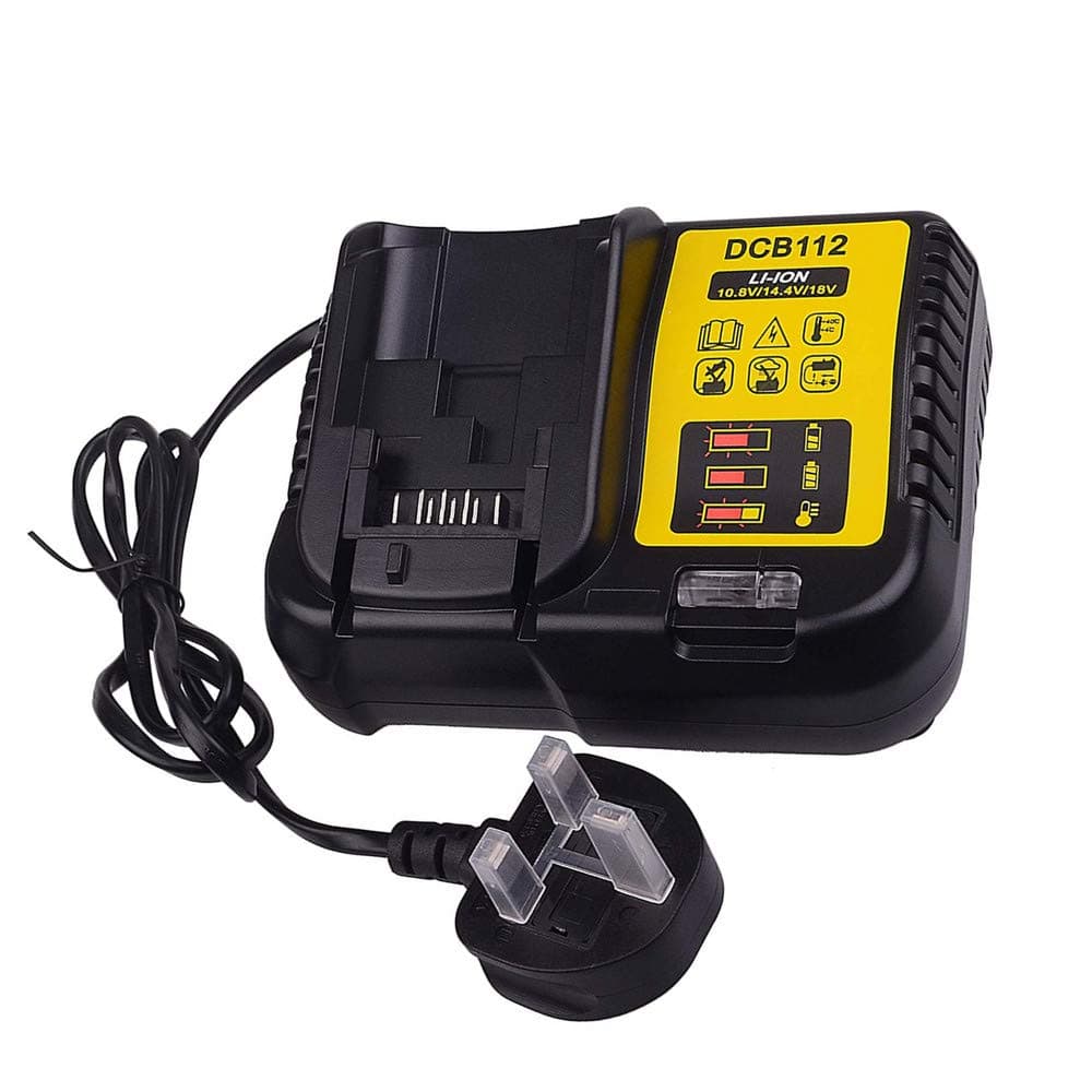 DEC802 2A Fast Charger Replacement for Dewalt 12V-18V Lithium-ion Battery Charger Replacement for Dewalt Battery DCB101 DCB107 DCB112 DCB105 DCB115 DCB184 DCB200 DCB203