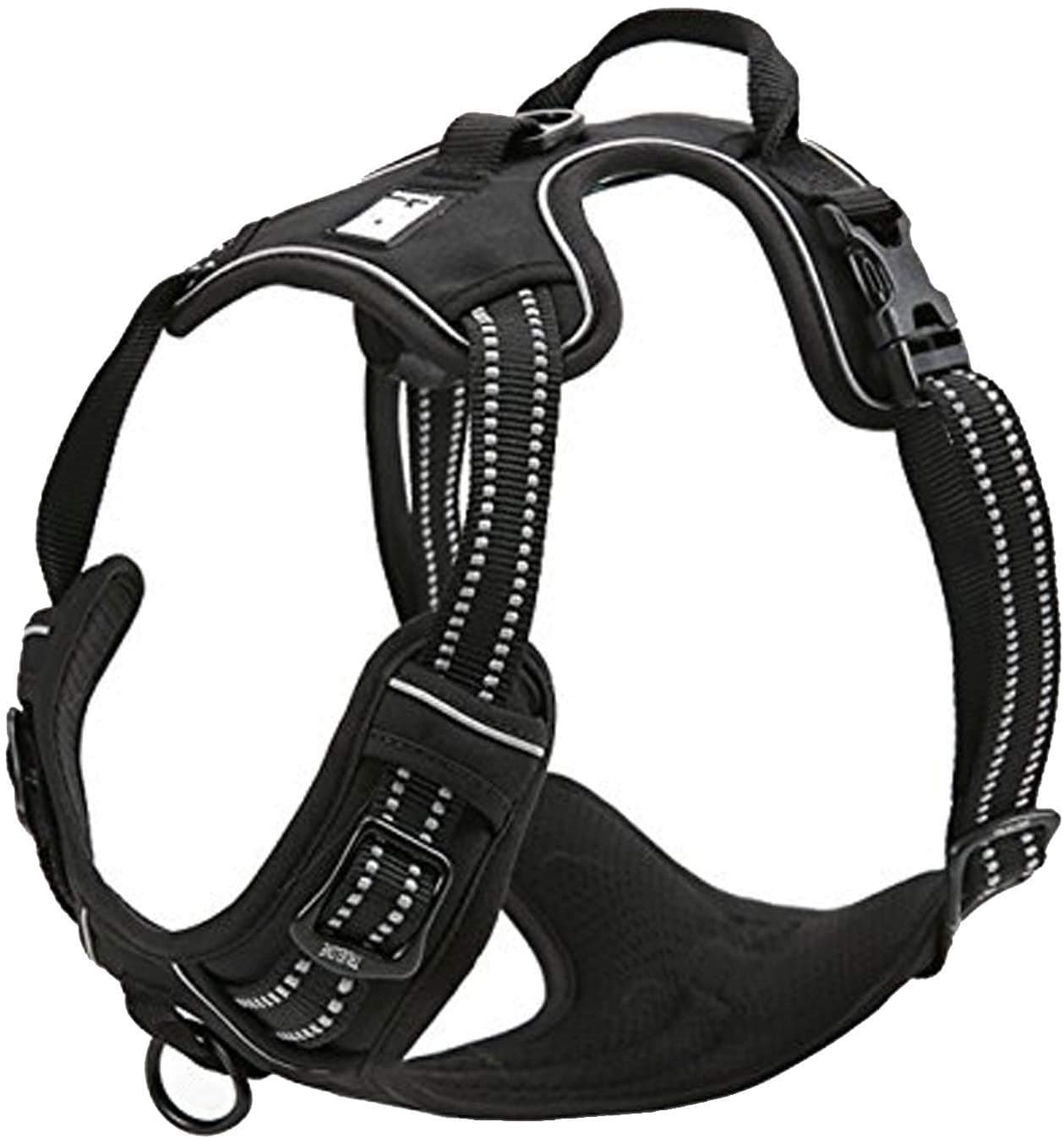 TRUE LOVE Dog Harness TLH5651 Prevent Pulling, Reflective Stitching Ensure Night Visibility for Outdoor Adventures (S, Black)