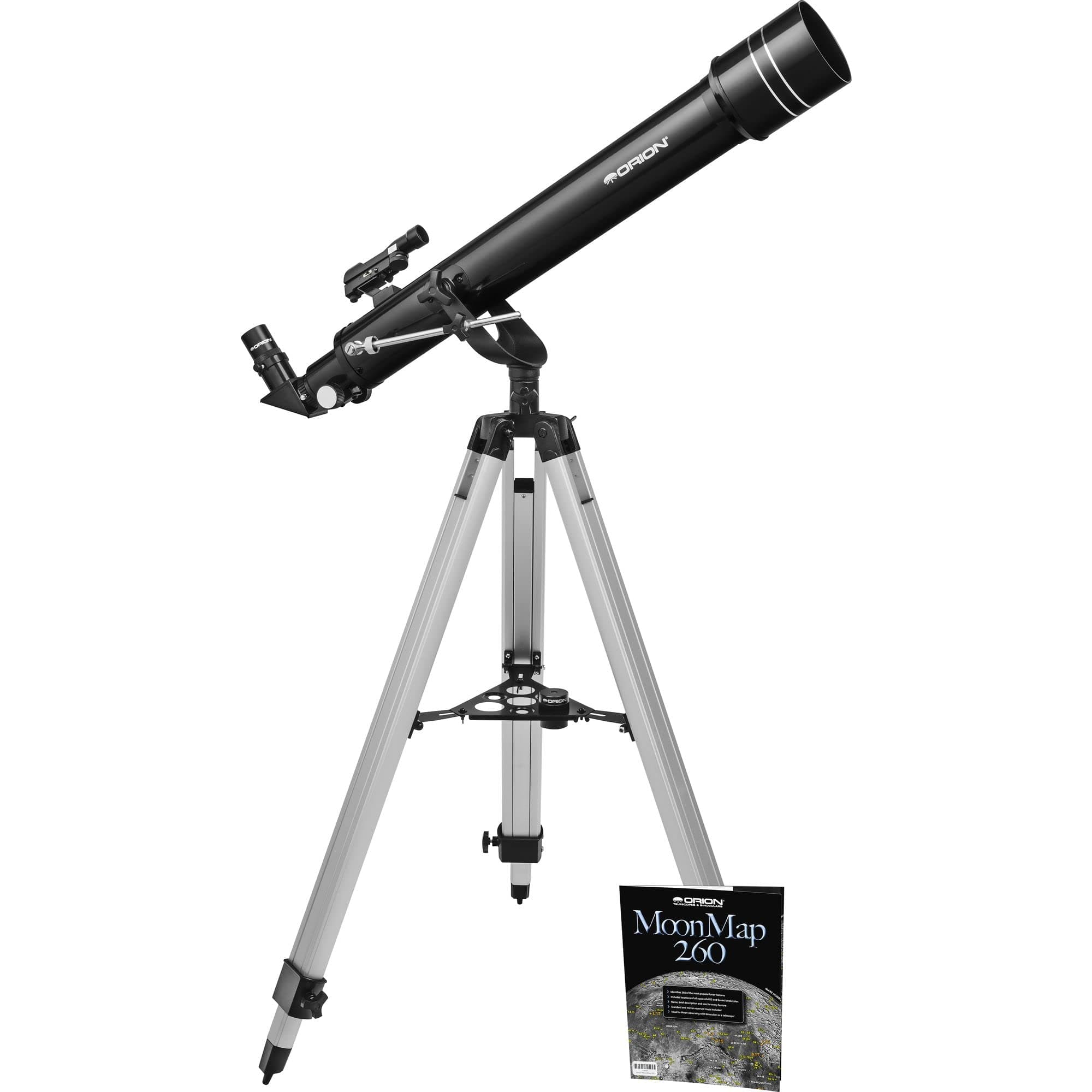 Orion Observer II 70mm Altazimuth Refractor Telescope for Beginner Stargazing - Ideal First Telescope Gift for Adults and Families