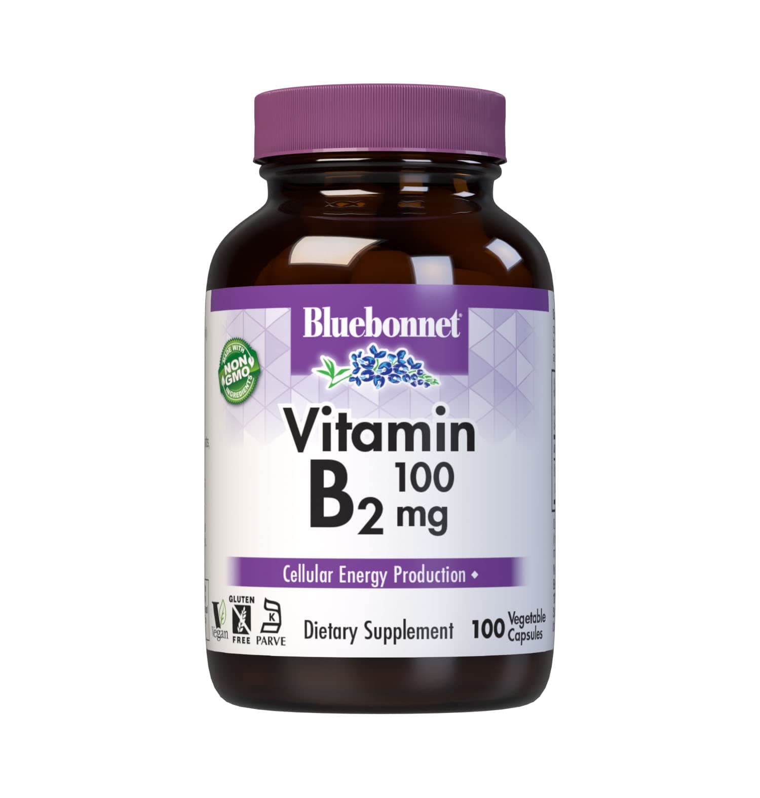 Blue Bonnet Vitamin B2 100 Mg Capsules, Count