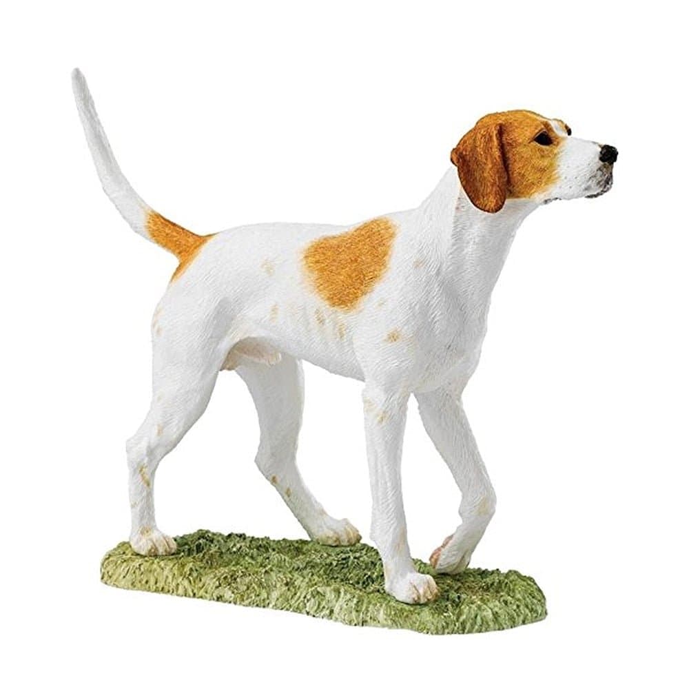 BFA Dogs Foxhound Figurine, White/Tan