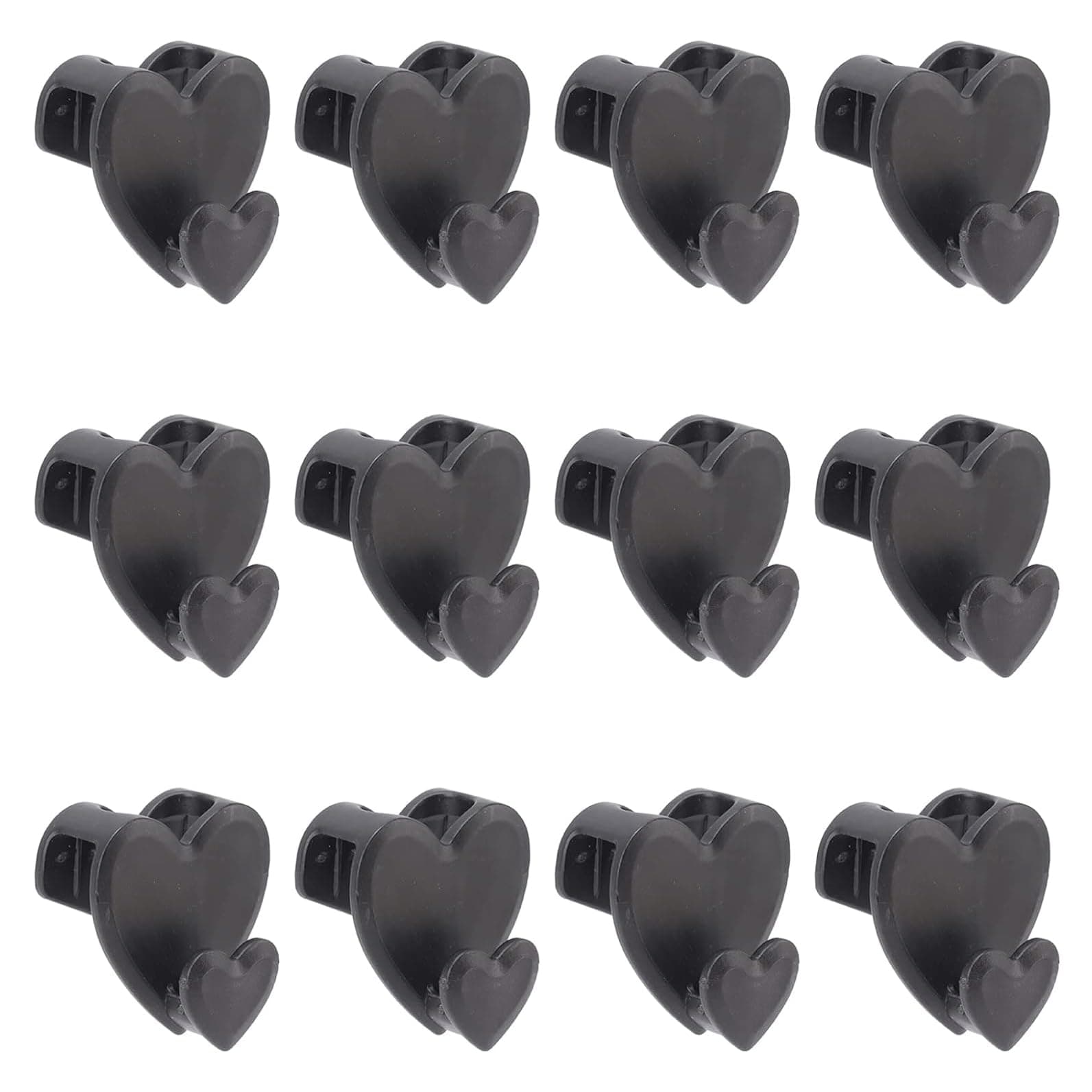 MEZON Clothes Hanger Connector Hooks, Space Saving Hanger Hooks, Hanger Extender Clips, Heavy Duty Cascade Hangers, Free Up to 3X More Space, Closet Organizer Hangers Hooks (Set of 12 PCs)