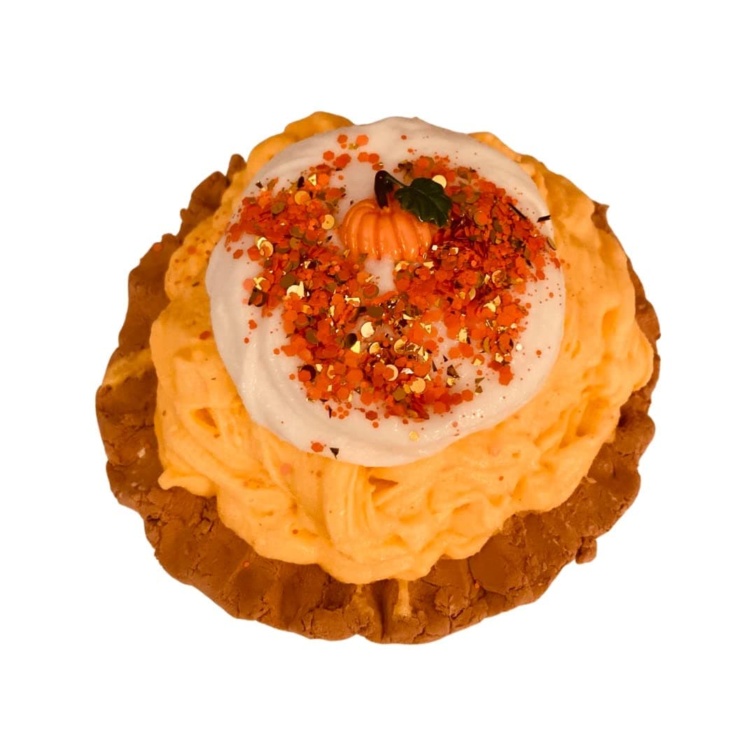 PUMPKIN MOUSSE PIE, A fun DIY slime kit, glossy slime and clay, mix for creamy , smooth, popping, and fun toy. Enjoy.