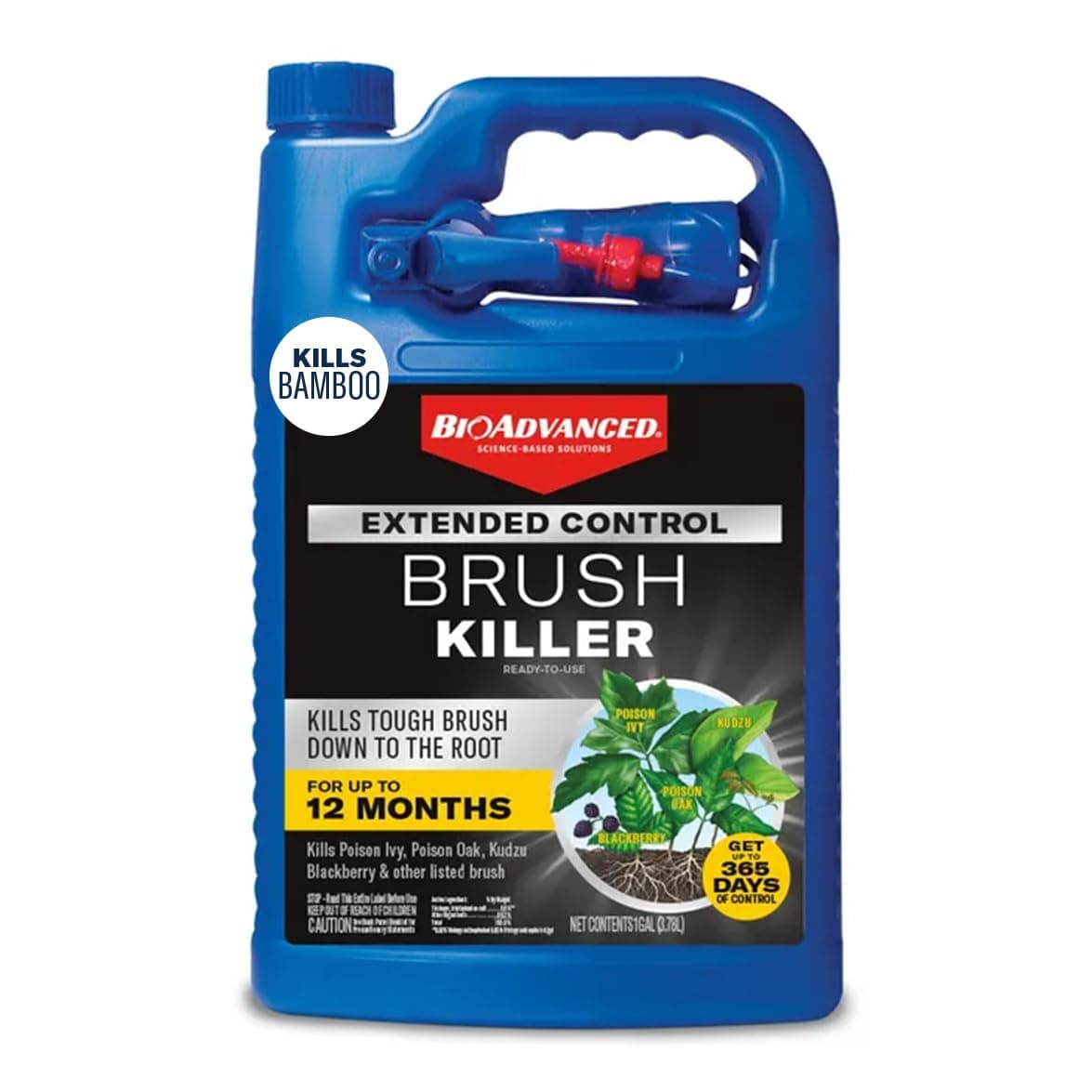 Extended Control Brush Killer Spray, Ready-to-Use, 1 Gallon Outdoor Poison Ivy, Bamboo, and English Ivy Killer