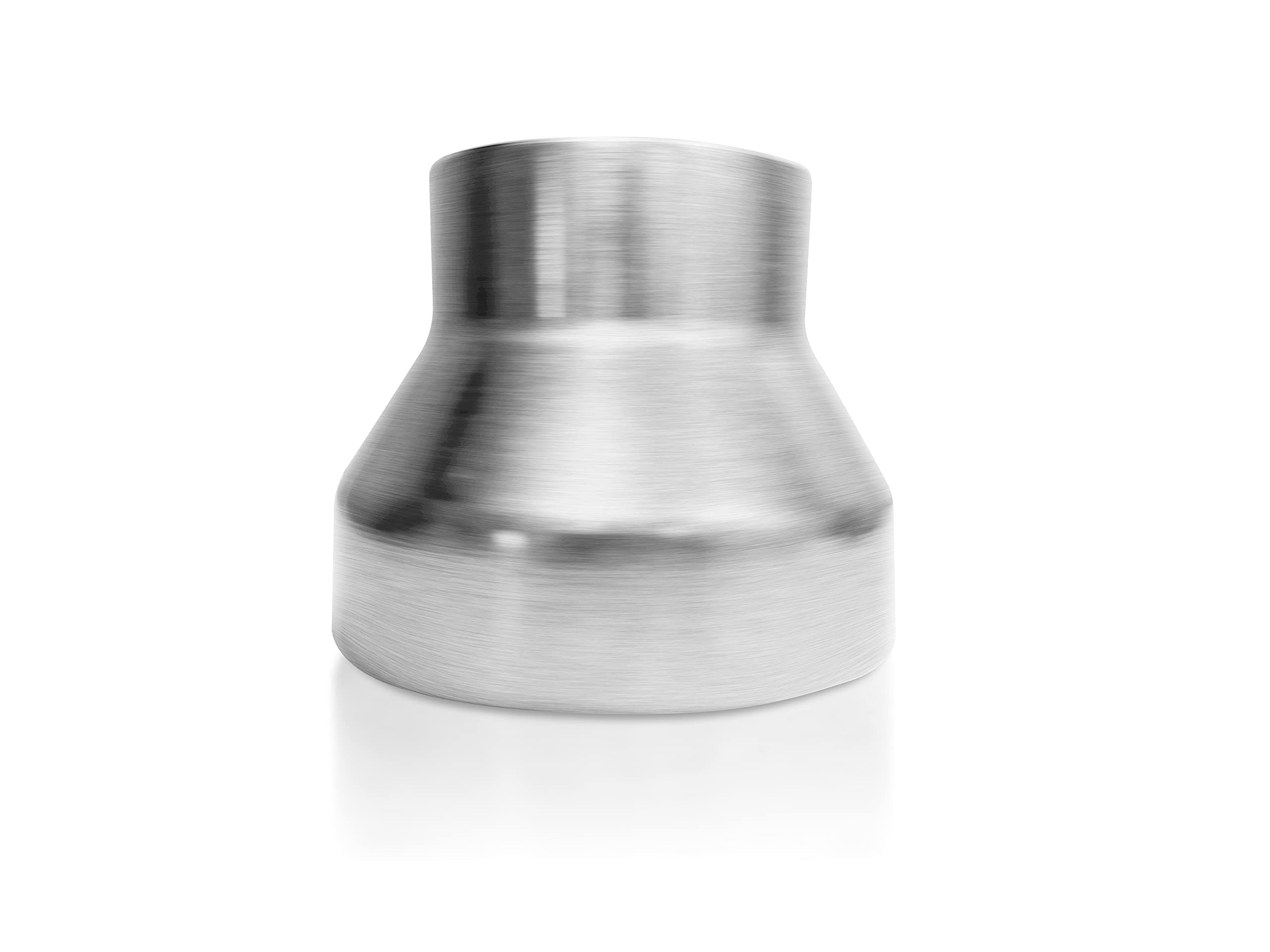 Tech Drive Duct Increaser and Reducer, 6 inch to 4 inch Inline Adapter for Heating Ventilation and Air Conditioning and Exhaust Ventilation Systems, Made from Aluminum.