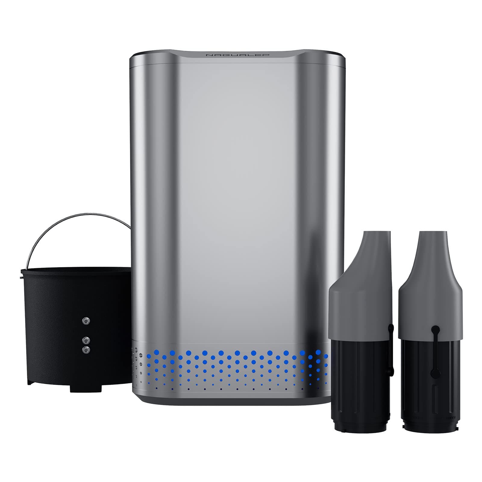 Smart Kitchen Electric Composter, 2.5L Auto Food Cycler with Single Button, 𝐆𝐫𝐢𝐧𝐝 𝐚𝐧𝐝 𝐃𝐫𝐲 𝐲𝐨𝐮𝐫 𝐤𝐢𝐭𝐜𝐡𝐞𝐧 𝐰𝐚𝐬𝐭𝐞, 2X Drying Filter, Design by Nagualep