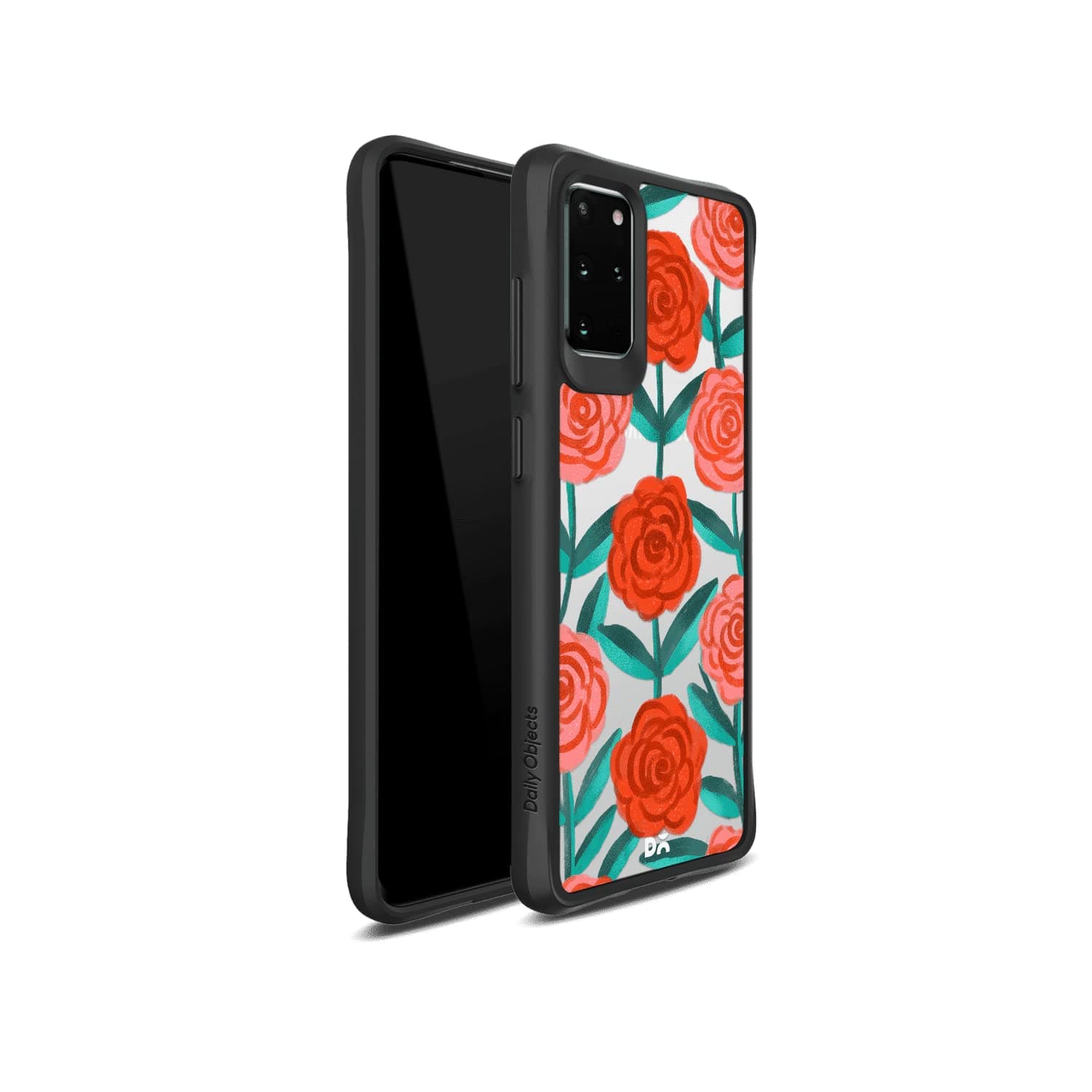 DailyObjects Mobile Phone Case Cover for Samsung Galaxy S20 Plus | Rosey Retreat Black Slim Back Cover | Designer Matte Finish | Hard Ultra Protective & Anti Shock | Screen Protection