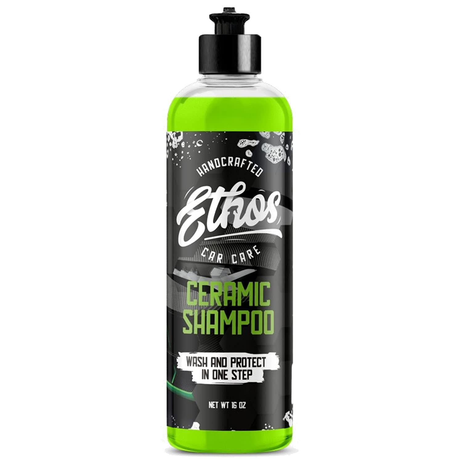 Ethos Ceramic Car Shampoo 16 oz (473 ml), Ceramic Resin (SiO2) Blend, Water Repellent Coating Car Shampoo, Handmade, Cleaning Agent, Domestic Genuine Product