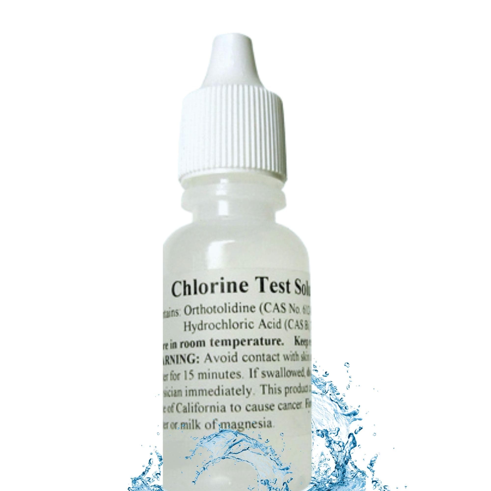 Chlorine Test Reagent Solution by A2O Water - Made in USA