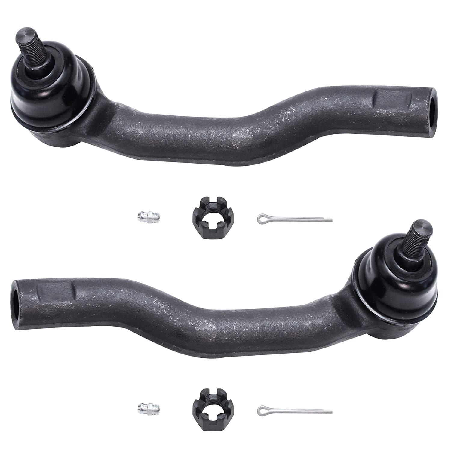 Detroit Axle - Front Outer Tie Rods for 2007-2014 Ford Edge, 2007-2015 Lincoln MKX, 2 Outer Tie Rod End Links 2008 2009 2010 2011 2012 2013 Replacement