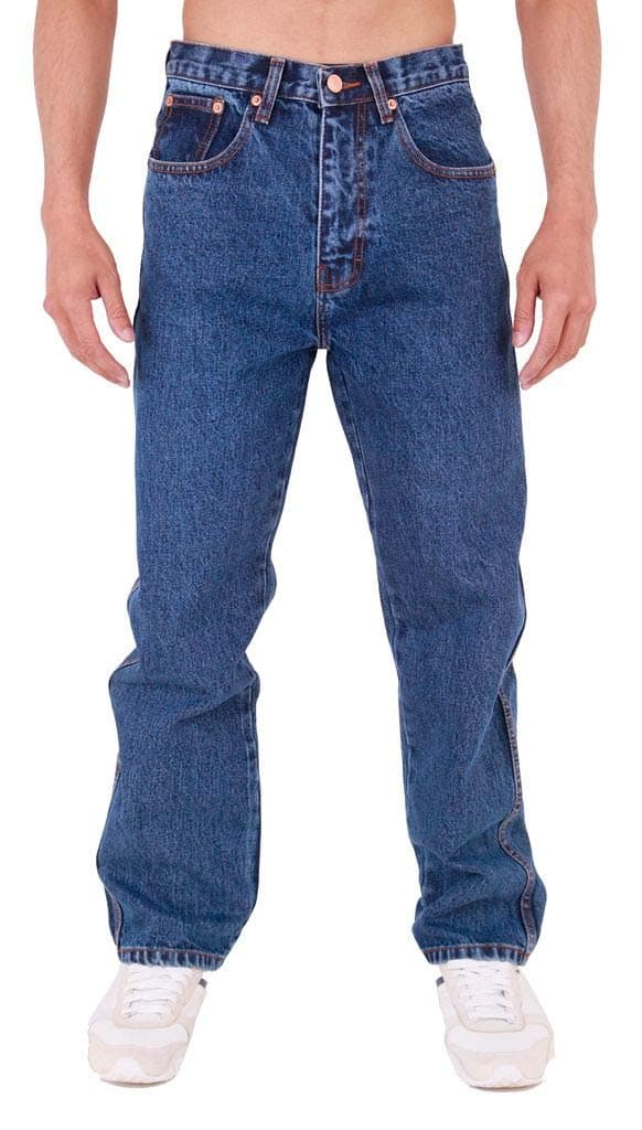 Mens Aztec Heavy Duty Basic Straight Leg Regular FIT Jeans