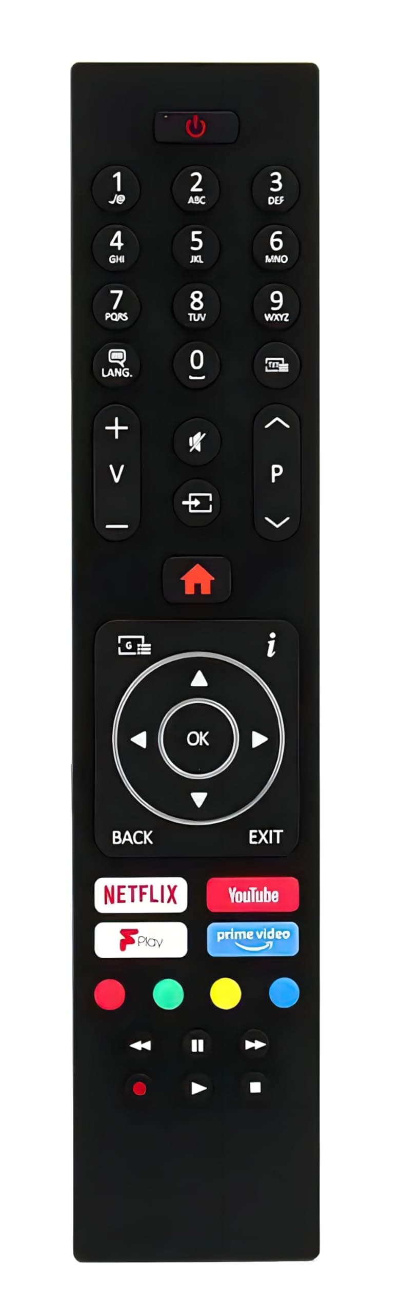 – Universal Bush TV Remote Control Replacement - For Bush/Luxor/Hitachi/Polaroid/Digihome/Celcus/Finlux TVs - Works Straight Away, No Setup Required - With Netflix/YouTube/Amazon/Freeview Buttons