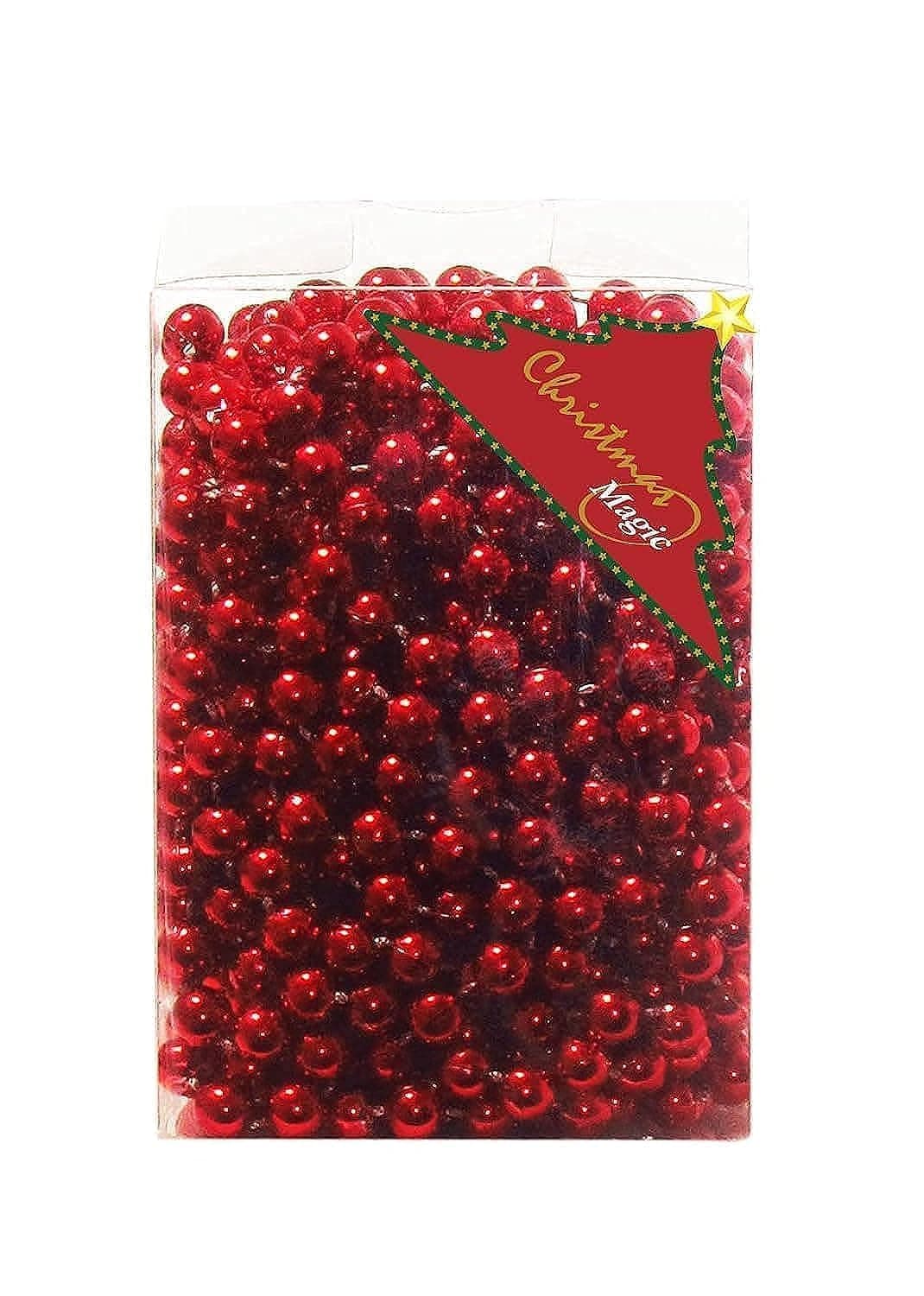 Beads Garland 6Mmx10M Red