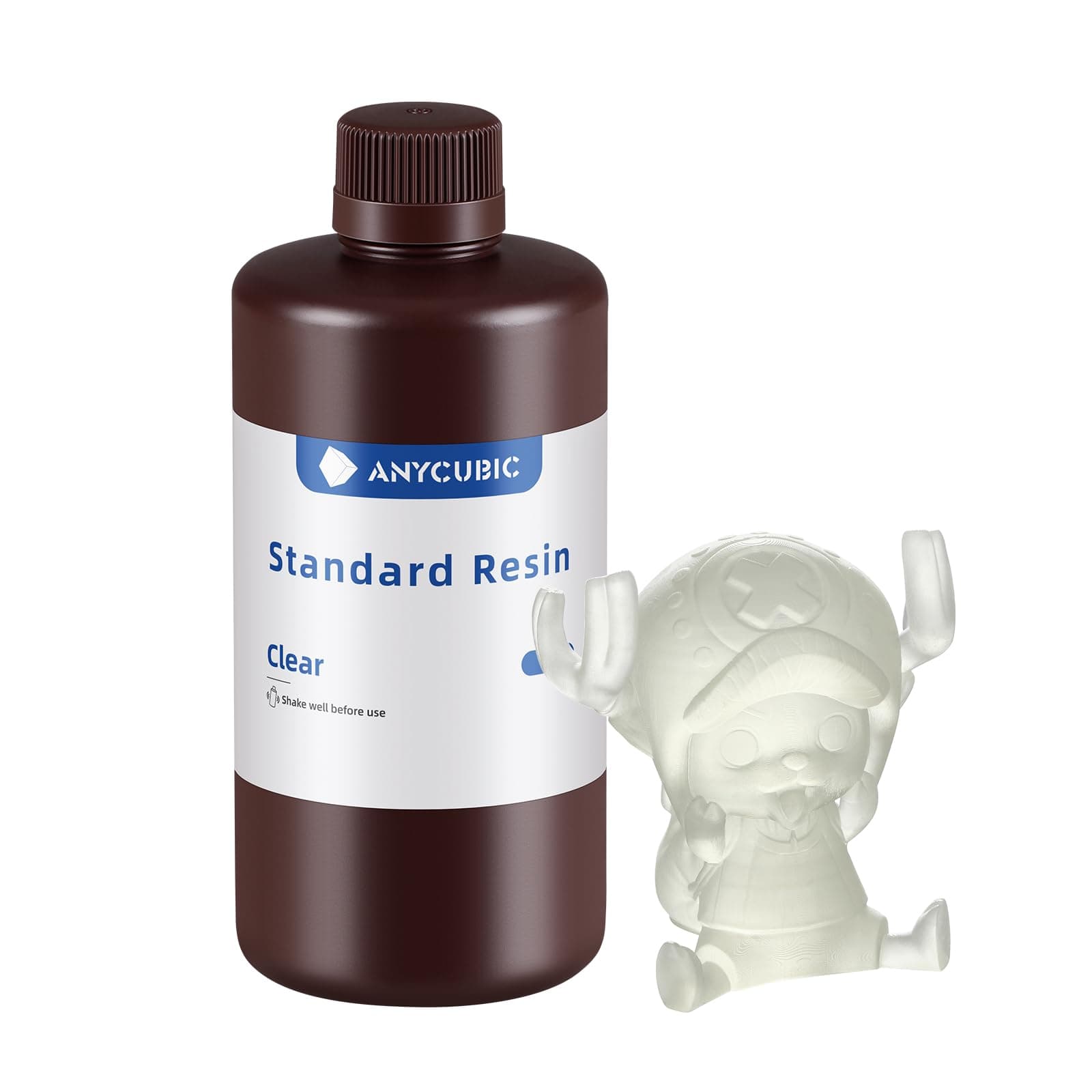 3D Printer Resin, 405nm High Precision Fast Curing UV Photopolymer Resin for LCD 3D Printing, 1kg Clear