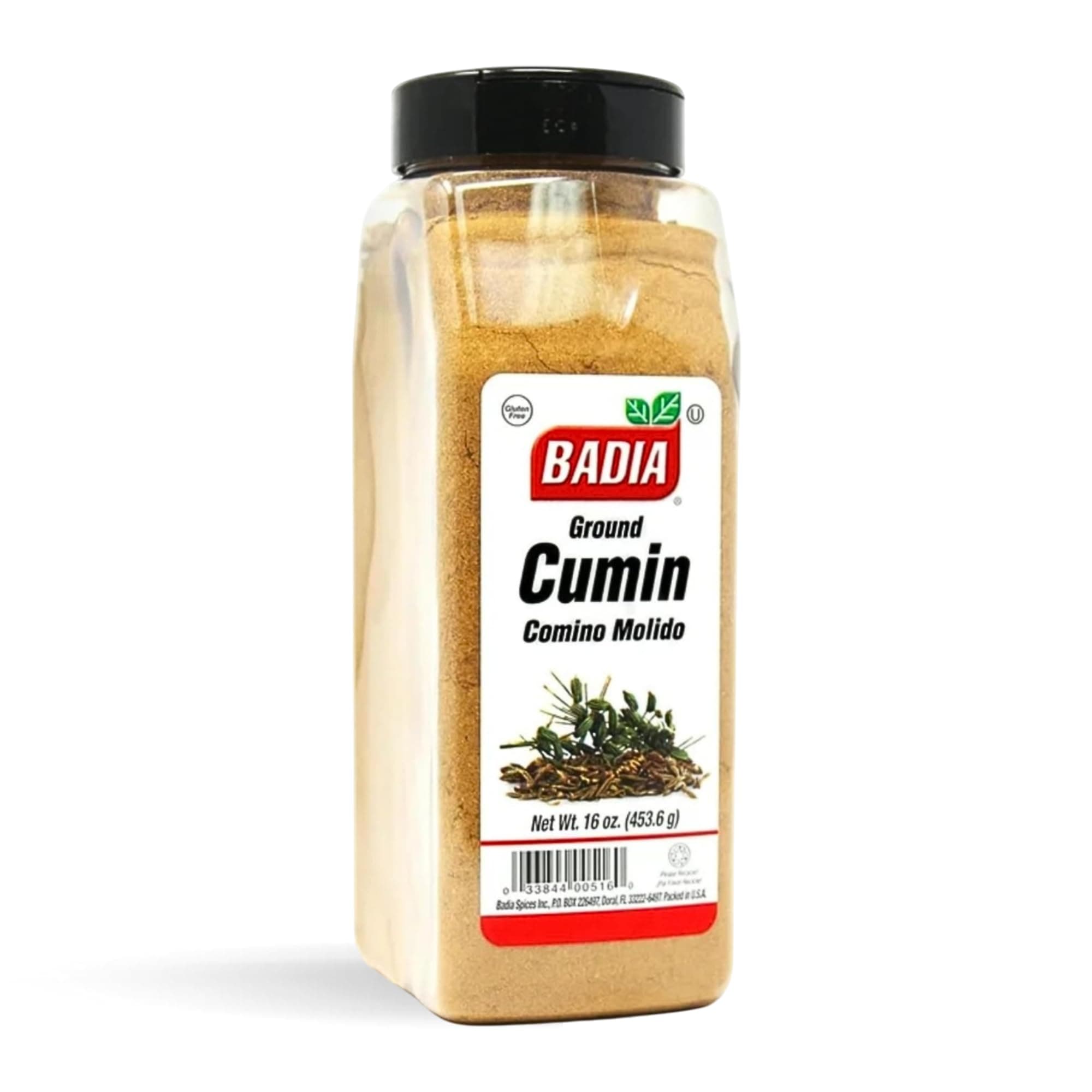 Badia Ground Cumin, 16 oz – Comino Powder for Authentic Aromatic Flavor in Cooking, Baking & Seasoning